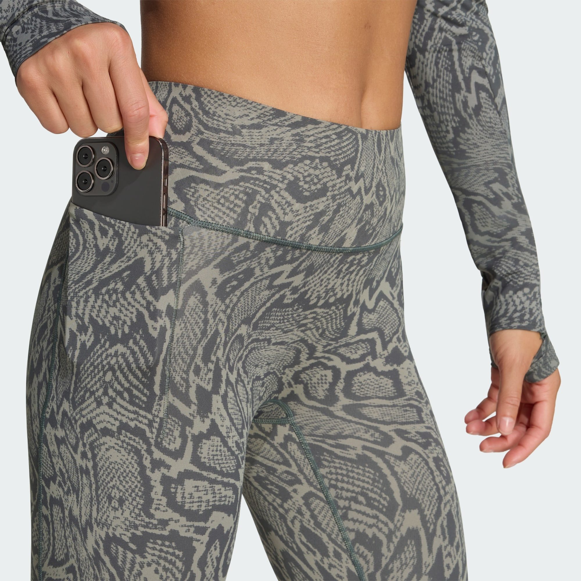 adidas Performance Leggings OPTIME PRIMELIFT 7/8-LEGGINGS, SCHLANGENPRINT (1-tlg) – Bild 4 von 5