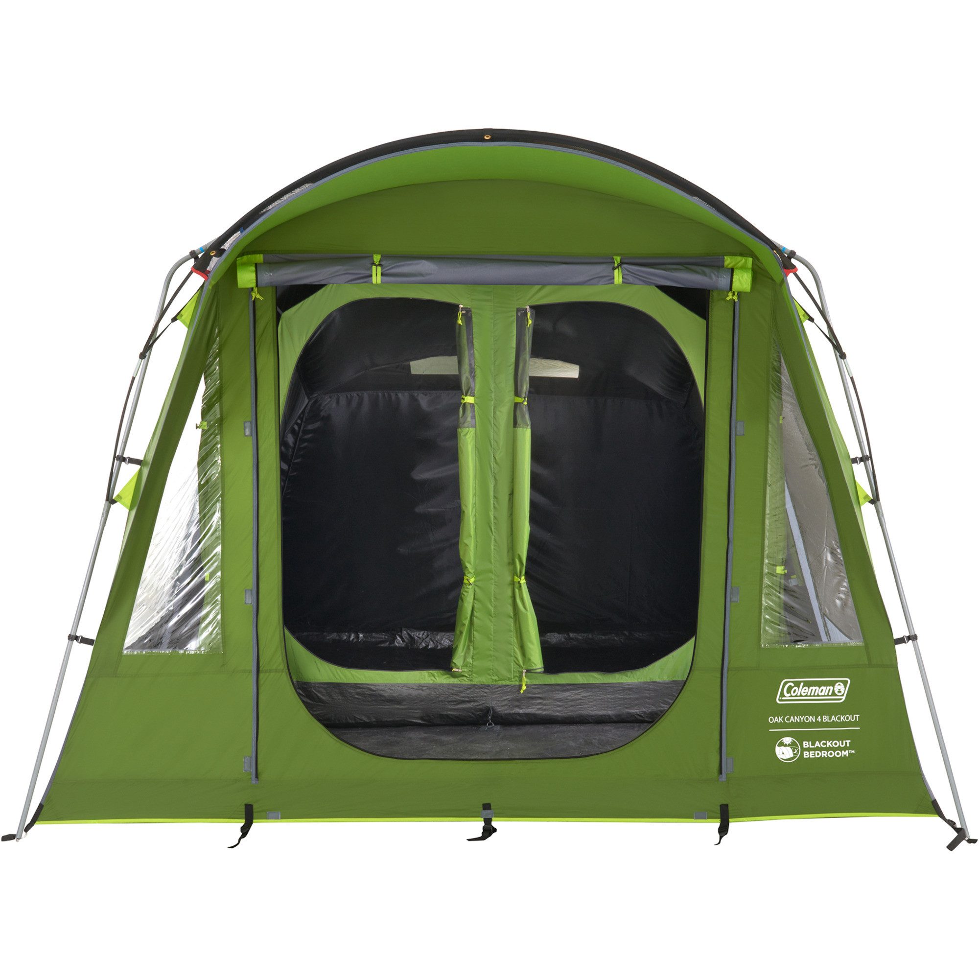 COLEMAN Kuppelzelt Coleman Tunnelzelt Oak Canyon 4 BlackOut, Zelt, Personen: 4