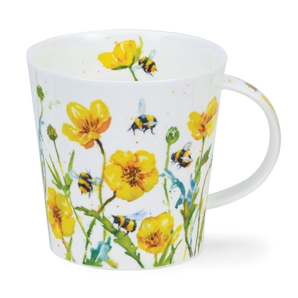 Dunoon Tasse Busy Bees Buttercup Cairngorm 0,48 L Fine Bone China Porzellan