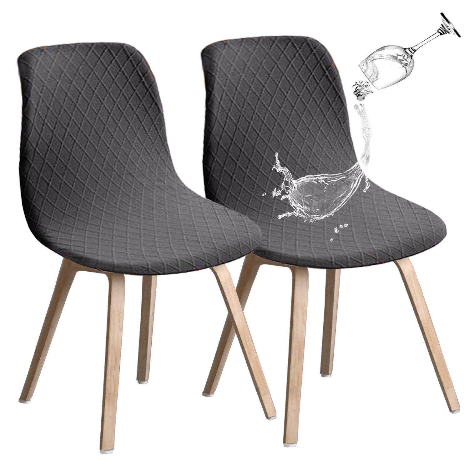 BYSURE Stuhlbezug Stretch Stuhlbezug Jacquard Esszimmerstühlhussen günstig online kaufen