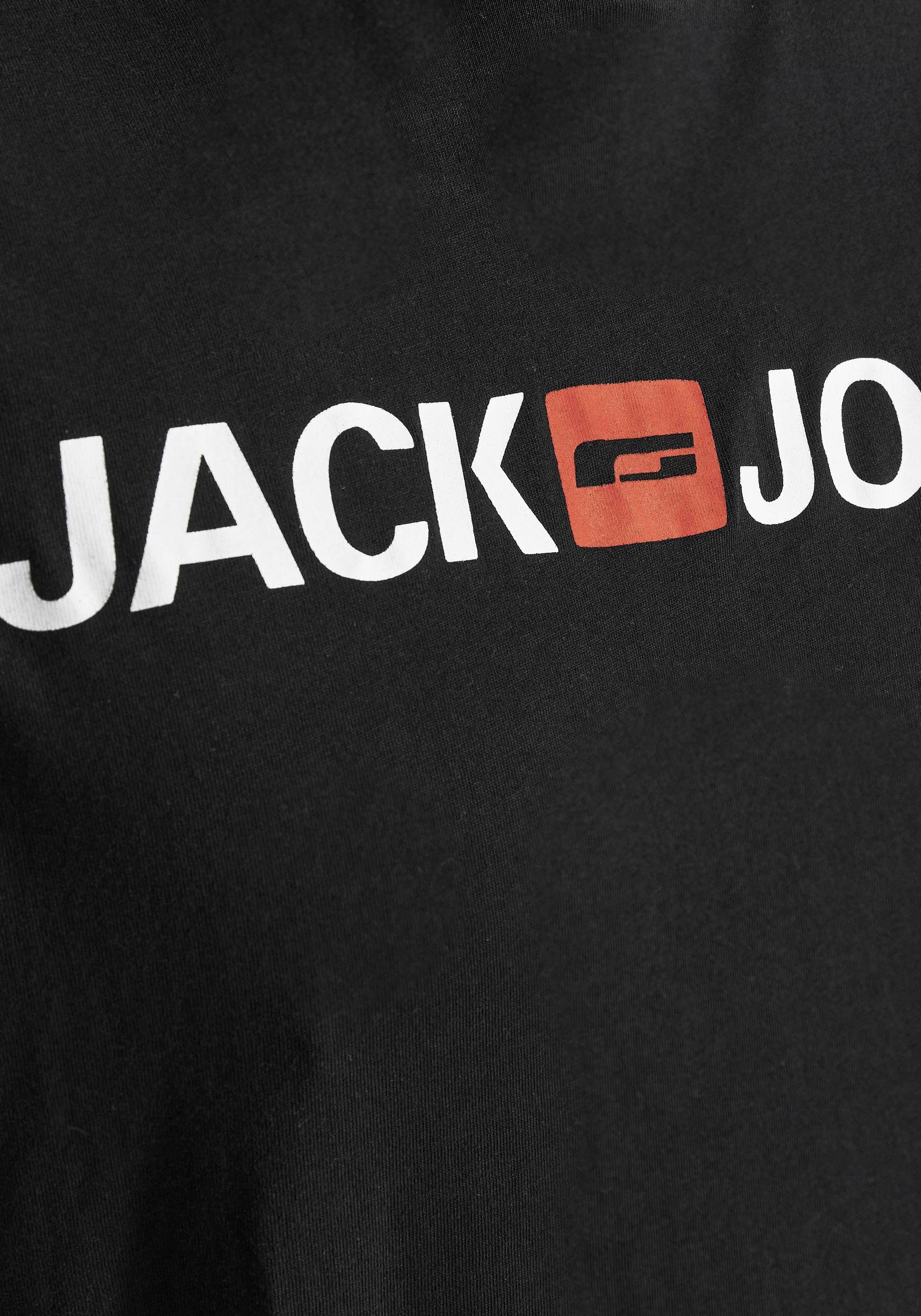 Jack & Jones PlusSize Größe TEE bis LOGO T-Shirt CORP 6XL schwarz