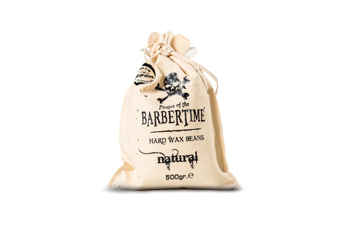 BARBERTIME Warmwachs-Haarentferner Hard Wax Beans Heißwachsperlen Warmwachs 500g Natural