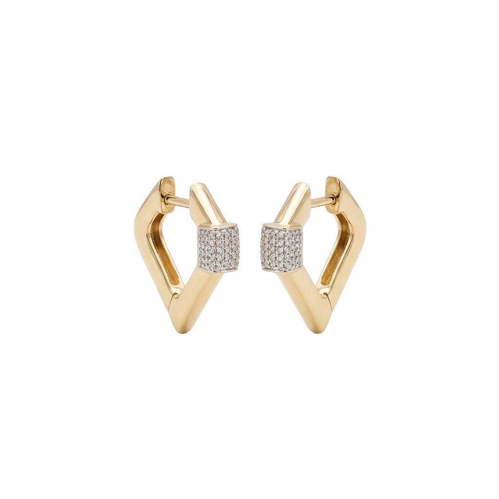 Suzan Gold Creolen-Set Suzan Gold® 375 Echtgold Creolen Damen mit Zirkonia günstig online kaufen