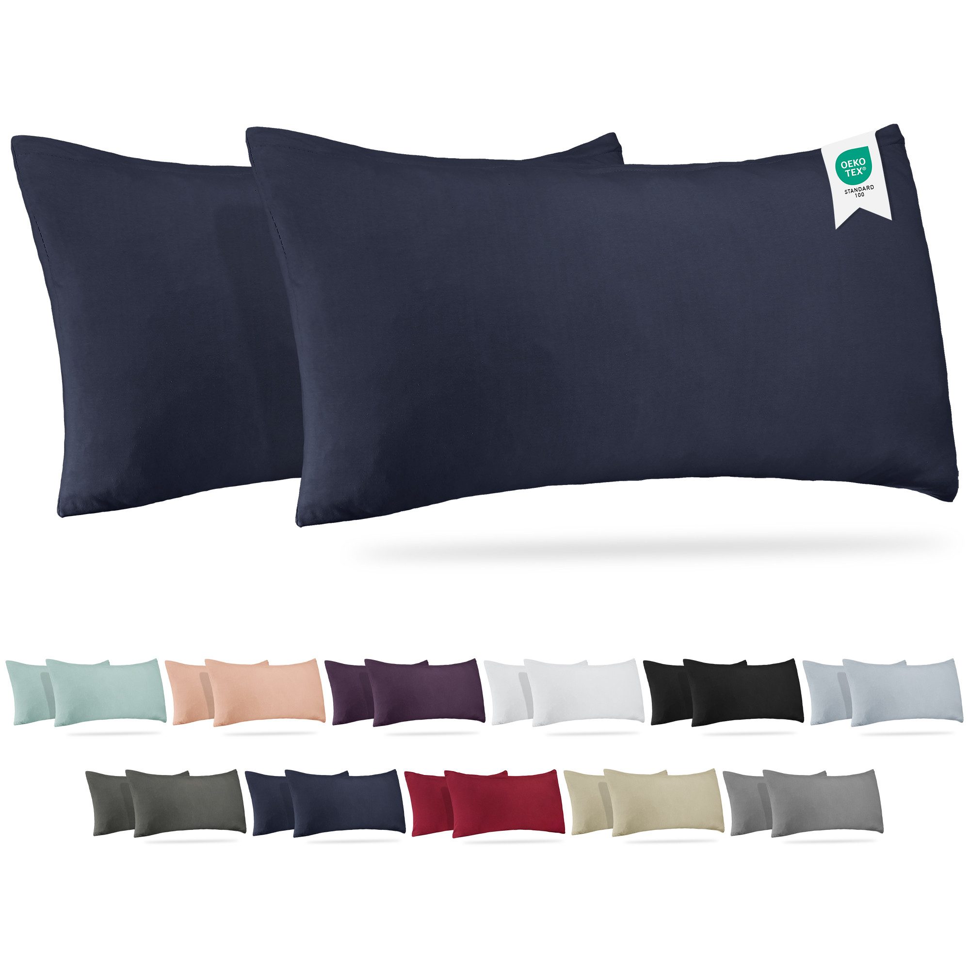 BARBONS Kissenbezug 100% Baumwolle Kissenbezug, weiche Kopfkissenbezug, Kis günstig online kaufen