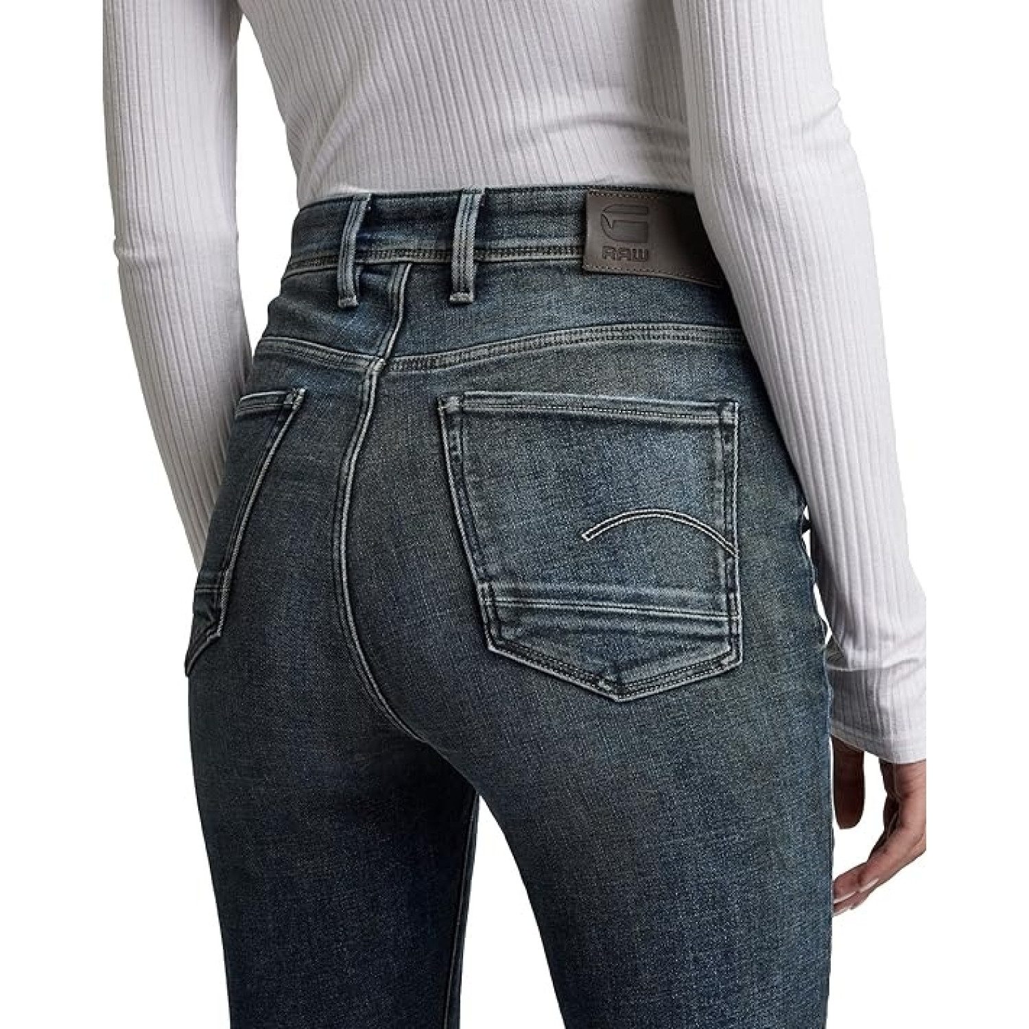 G-STAR Skinny-fit-Jeans Damen, Jeans, Skinny, Kafey Ultra High Skinny Wmn abgerundeter Saum