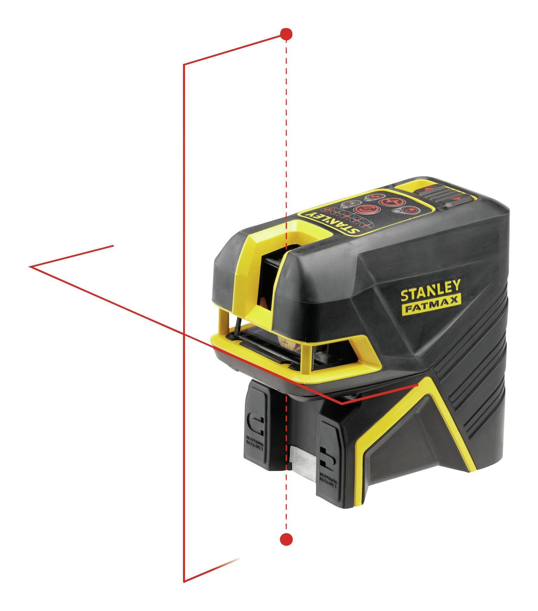 STANLEY Kreuzlinienlaser, Kreuzlinien- und 2 Punktlaser FatMax, rot