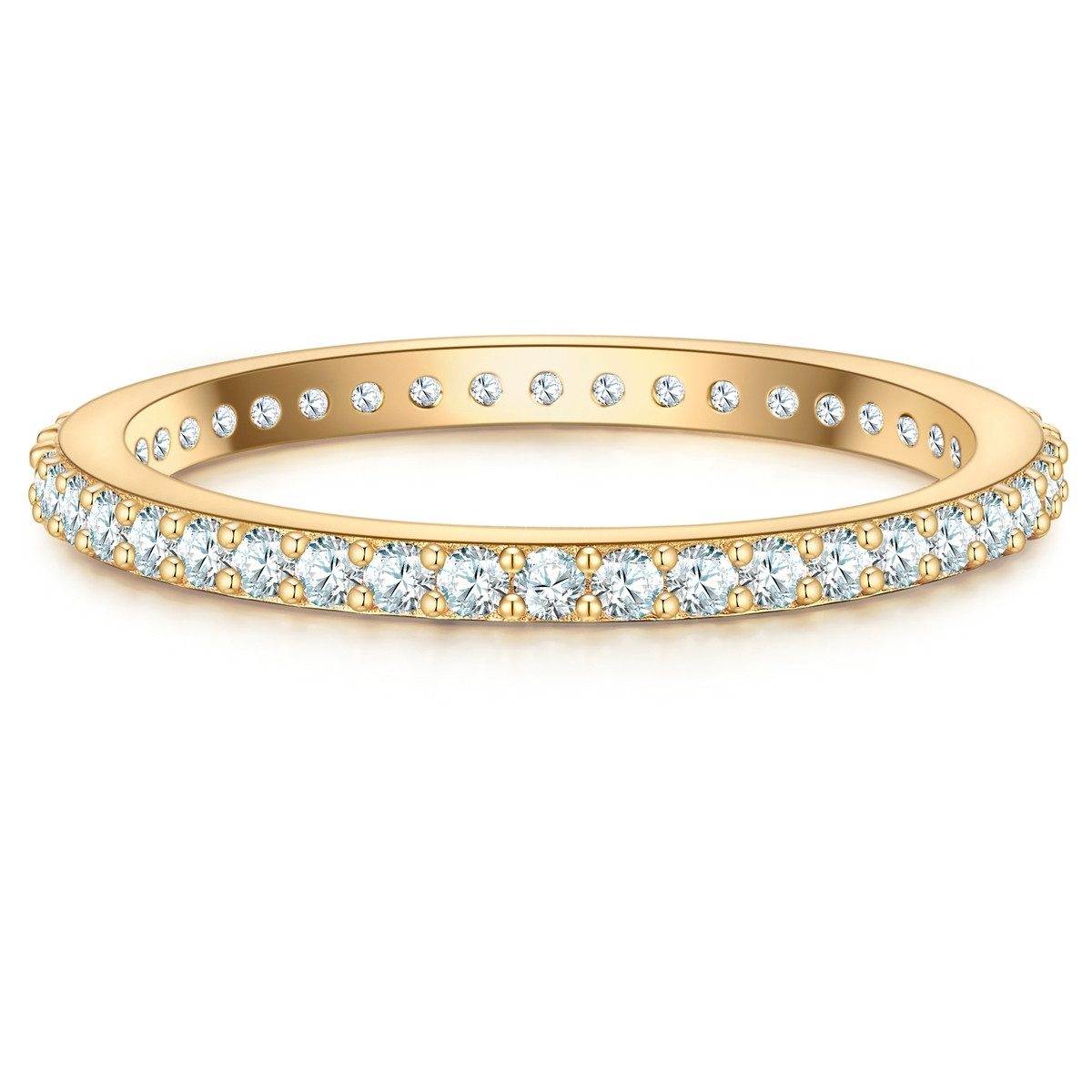 Silberring gelbgold