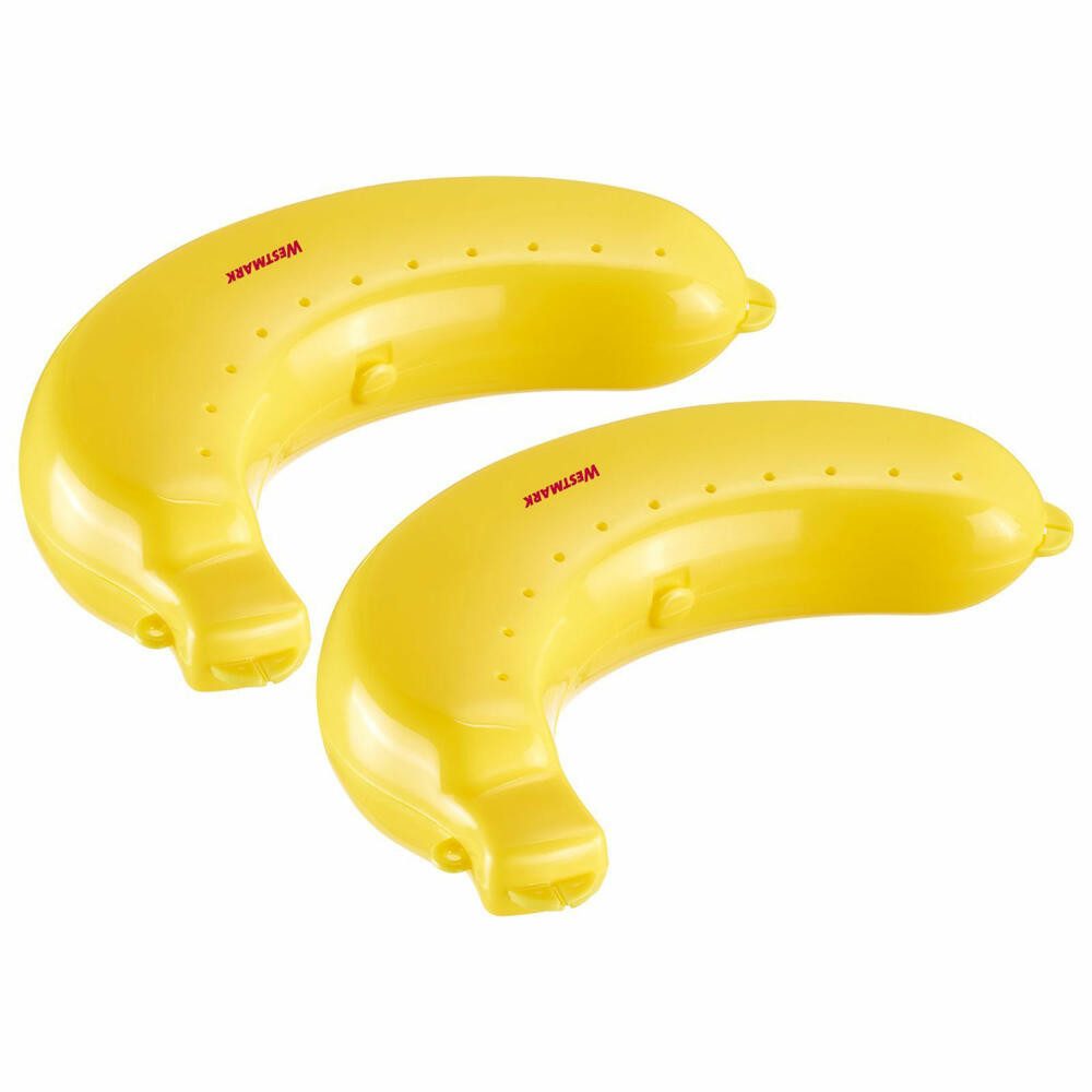 WESTMARK Vorratsdose 2 Bananendosen – Praktische Premium-Bananenboxen, robust & BPA-frei