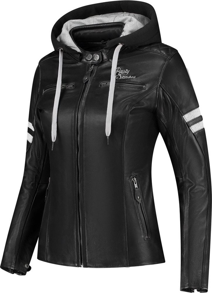 Motorradjacke Super Joyce Hooded V2 Damen Motorrad Lederjacke