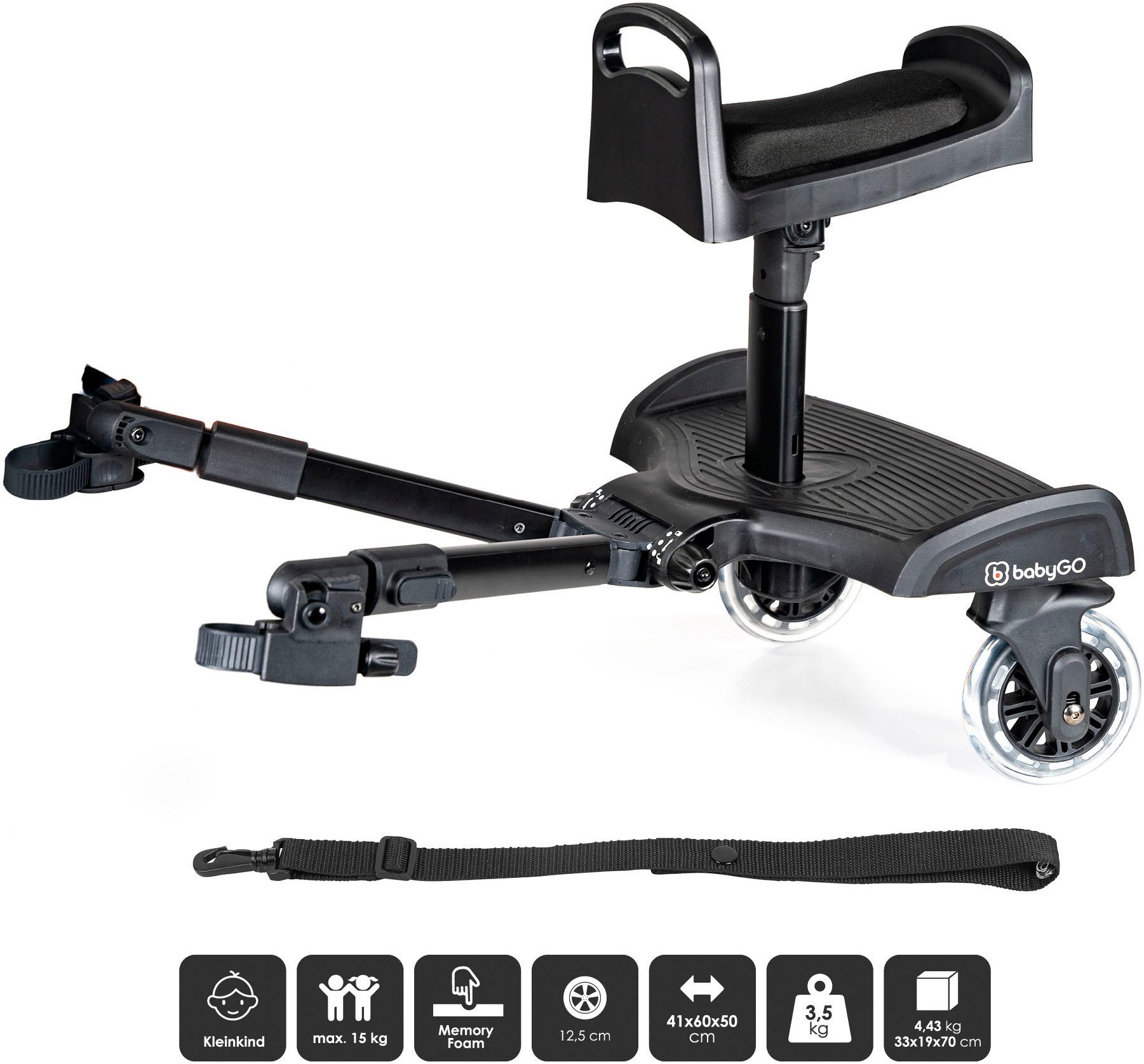 BabyGo Buggyboard WeGO mit Sitz
