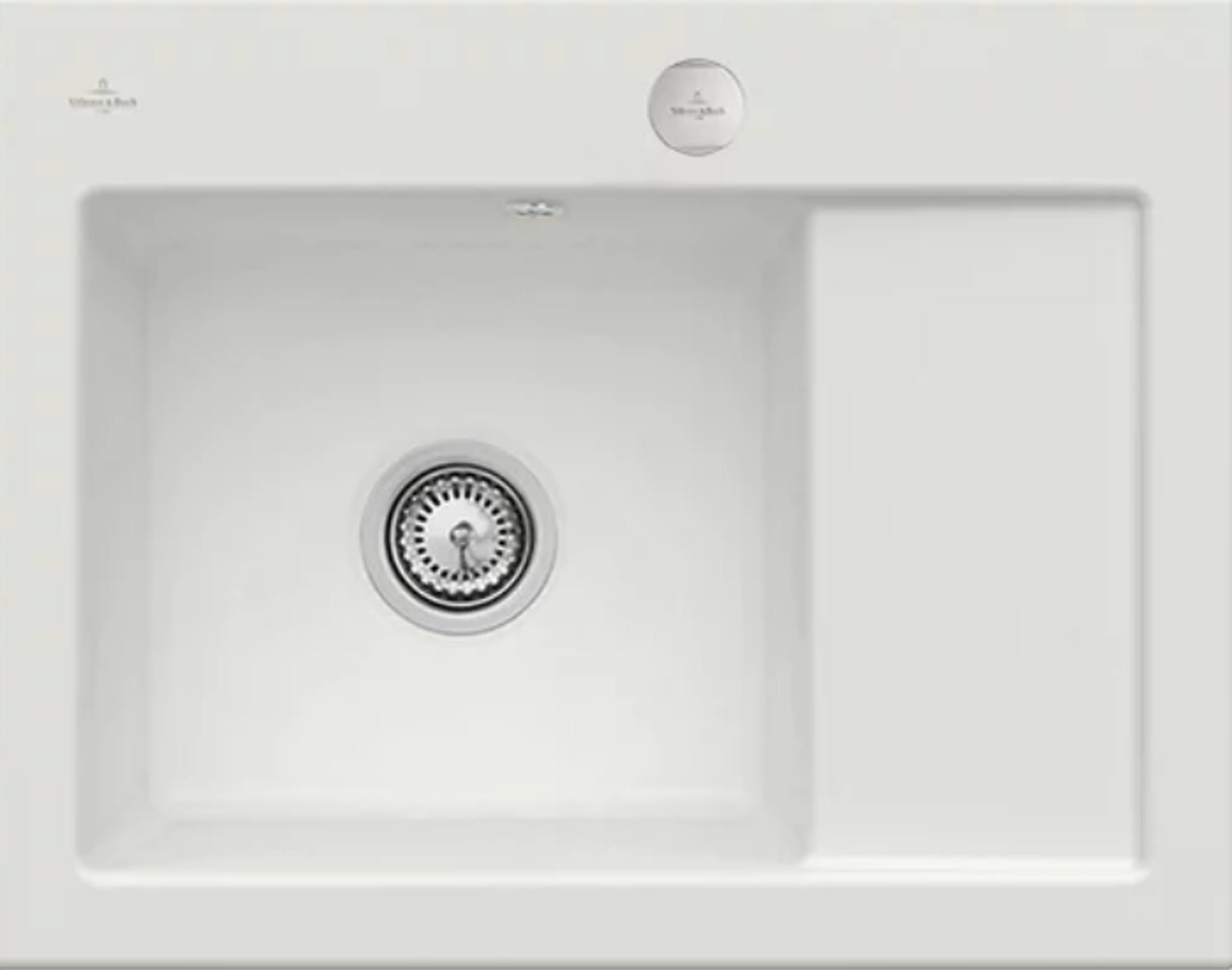 Villeroy & Boch Küchenspüle 3312 02 SM, Rechteckig, 65/22 cm, Subway Compact Serie, Becken links und rechts möglich
