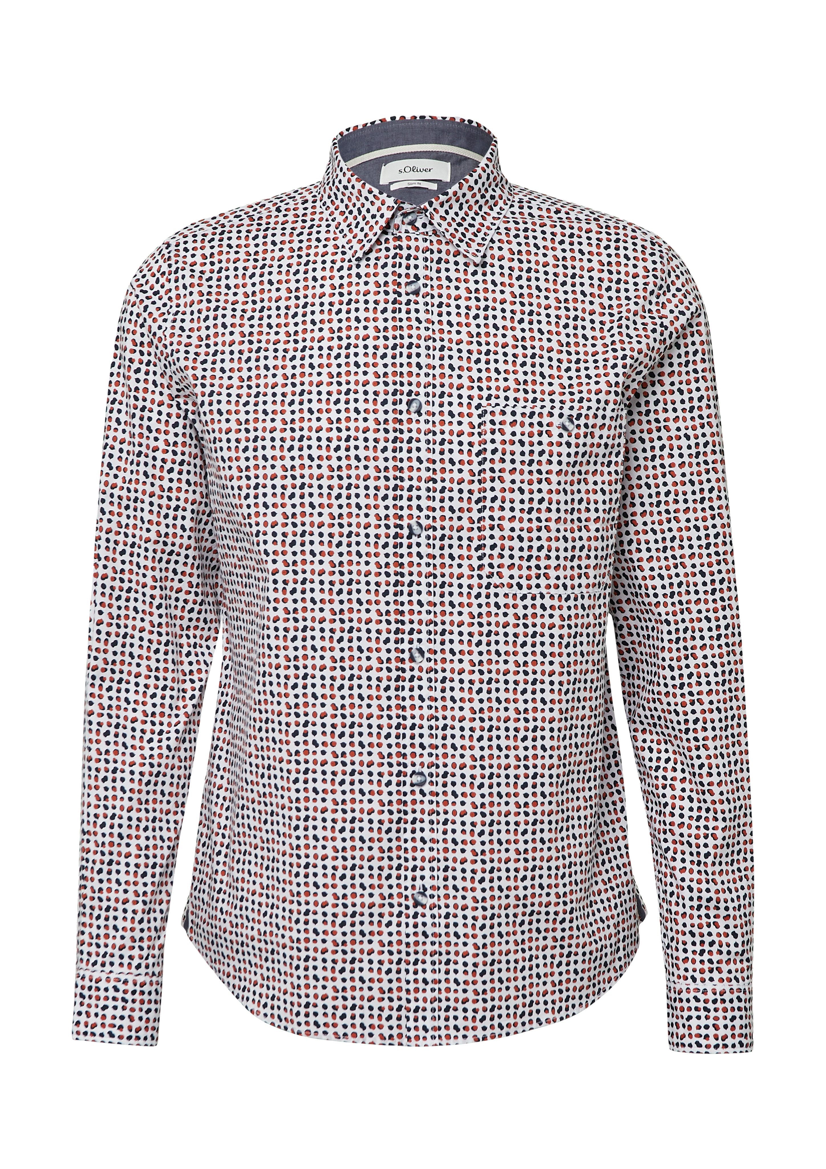 s.Oliver Langarmhemd mit Kontrast-Details