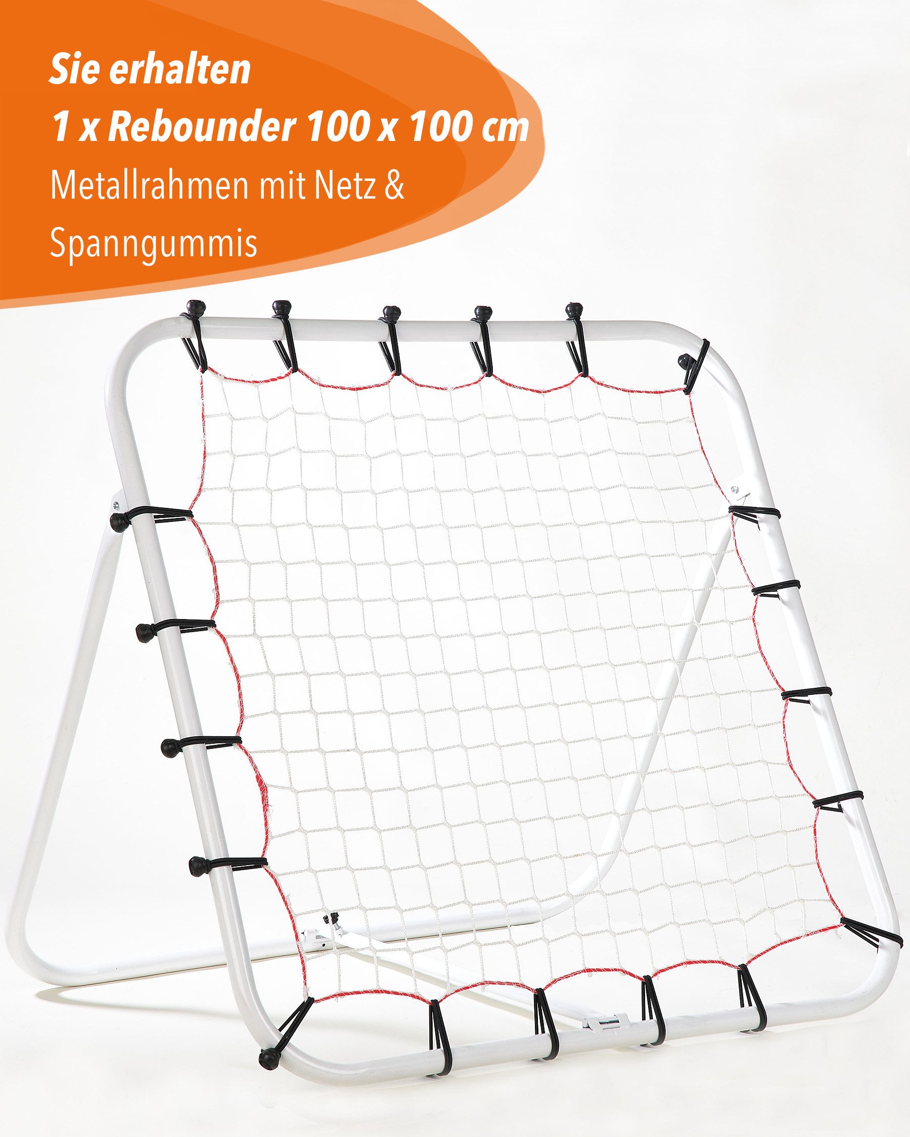 SPORTIKEL24 Fußballtor Rebounder, Torprallwand, 100 cm x 100 cm