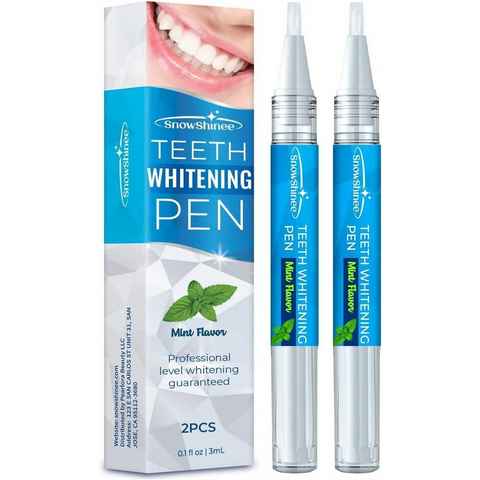XDeer Zahnbleaching-Kit 2xZahnweiß Stift,Teeth Whitening Pen,20+Zahnaufhellung Anwendungen, Zahnbleaching,Schnelles Zähne Aufhellen,Sanftes Zähne Bleichen