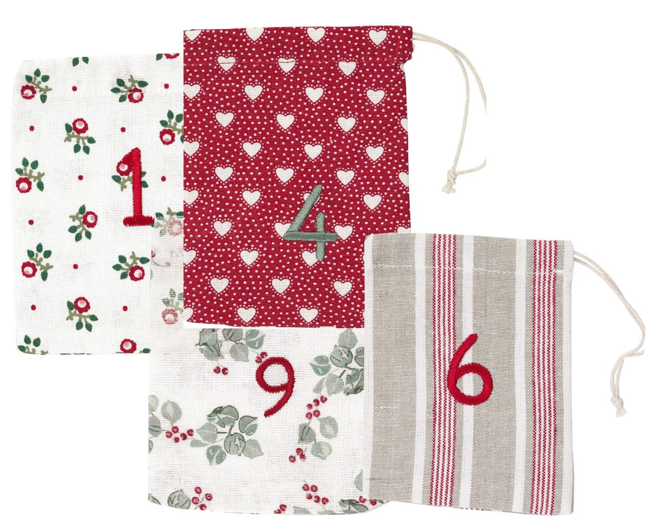 Greengate Dekofigur Charline Kalender white Set25