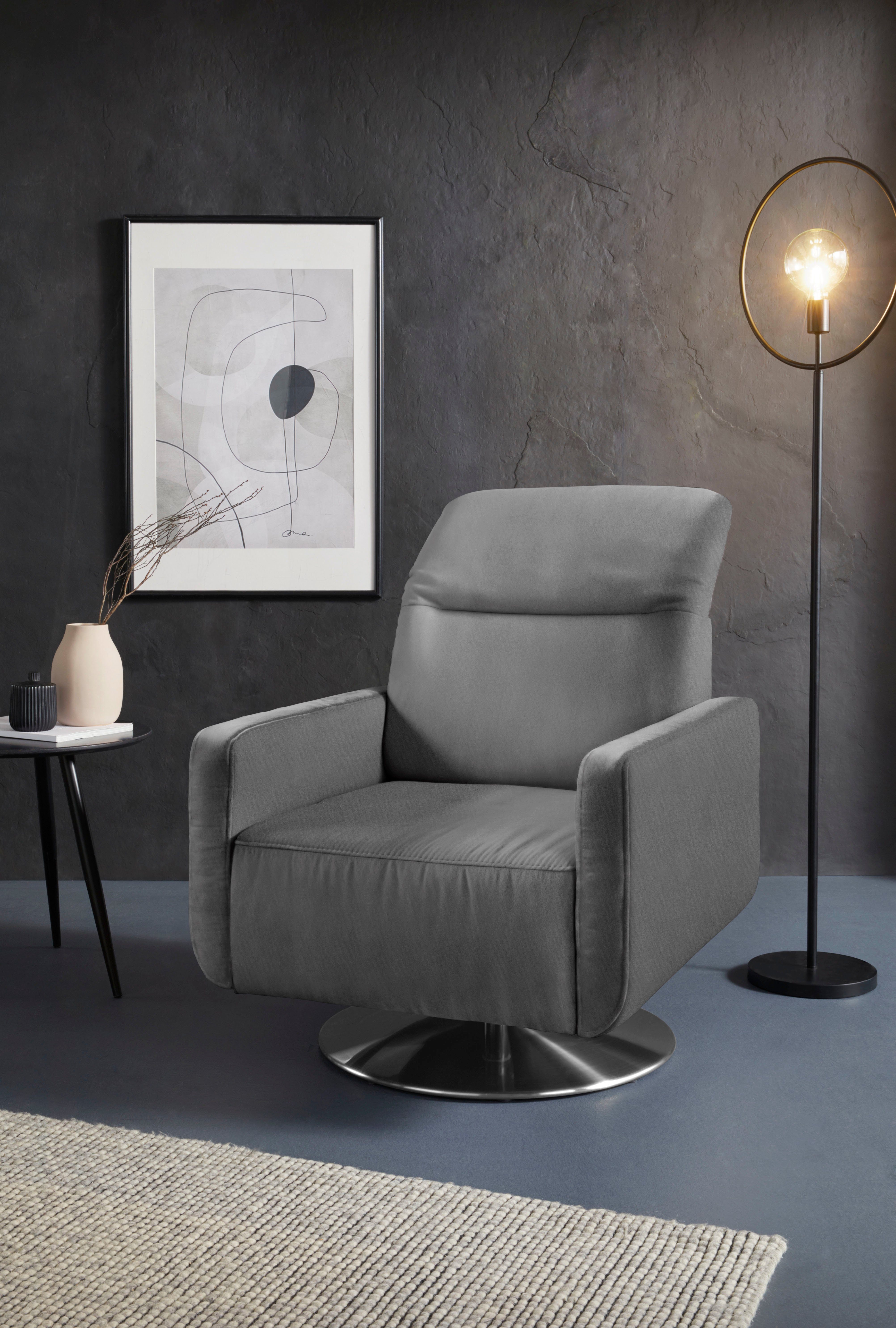 sit&more Drehsessel Gizeh, inklusive Kopfteilverstellung, mit günstig online kaufen