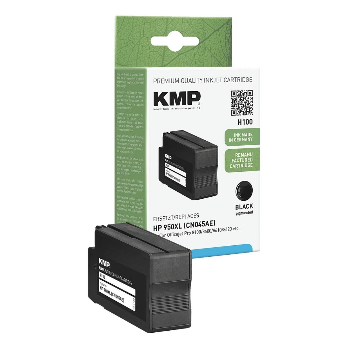 KMP Tintenpatrone (1-tlg., ersetzt HP »CN045AE« Nr. 950XL, schwarz)