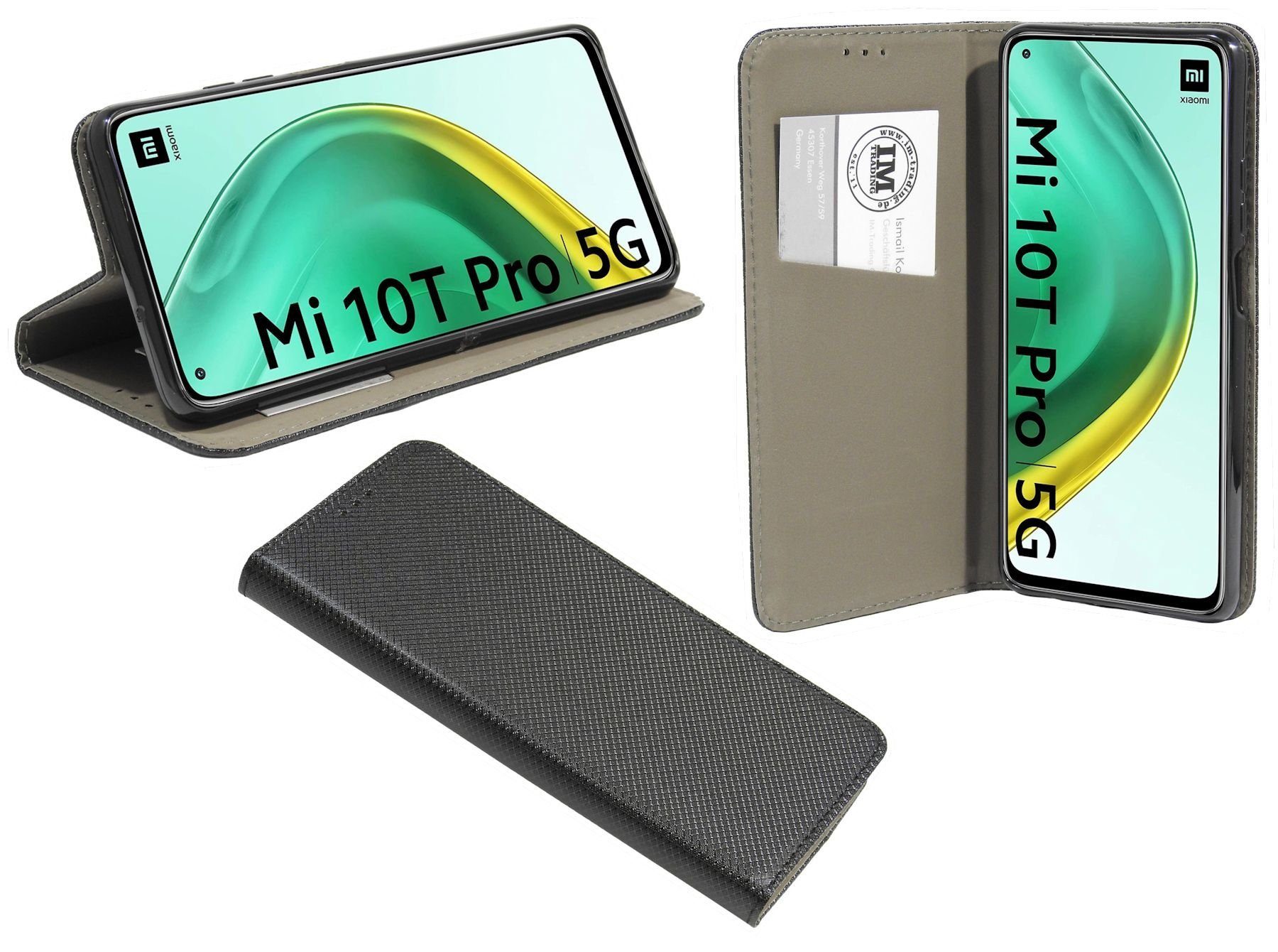 cofi1453 Handyhülle cofi1453® Buch Tasche "Smart" kompatibel mit XIAOMI Mi 10T PRO