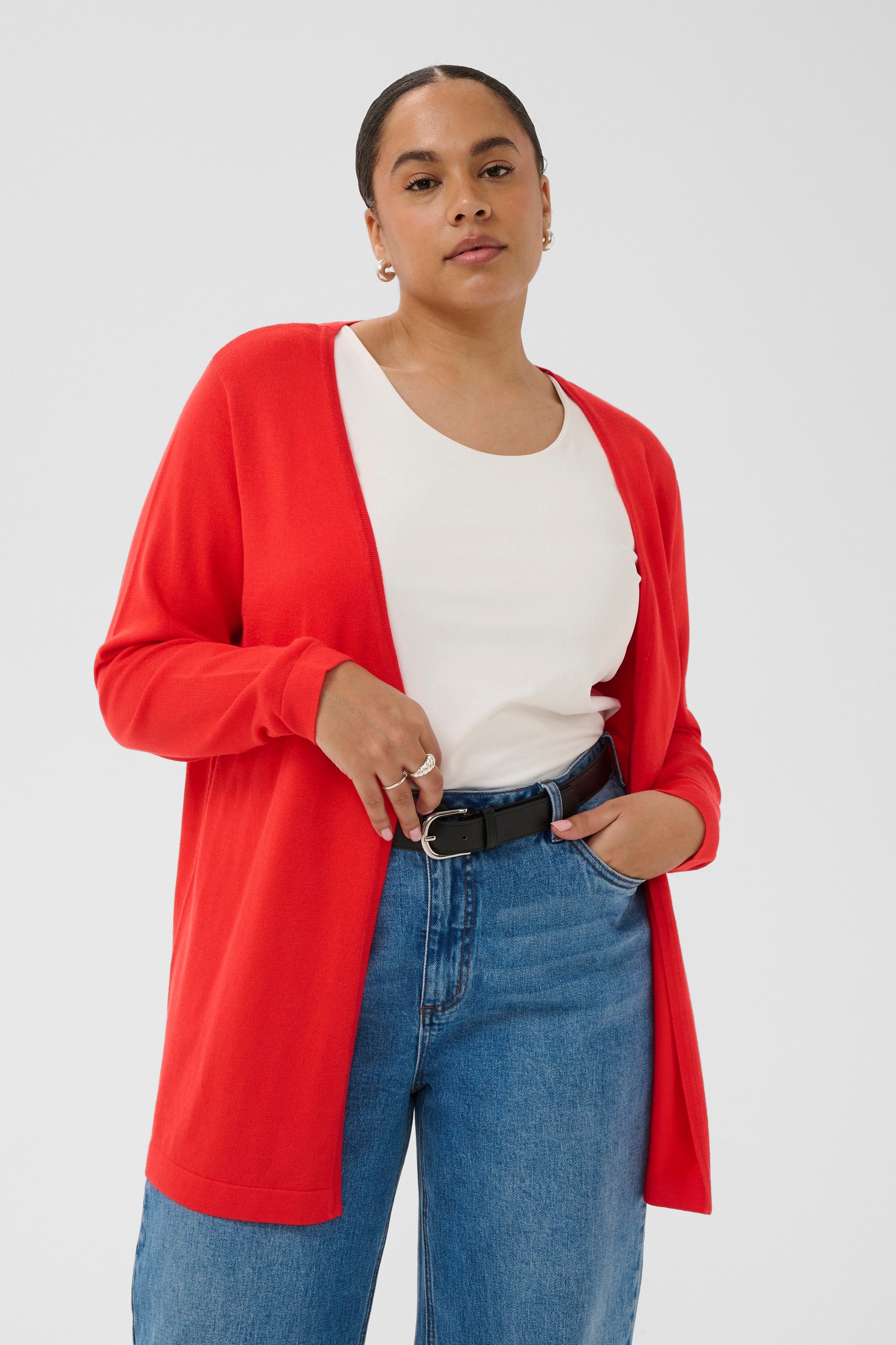 KAFFE Curve Cardigan Strickjacke KCfarsia Große Größen