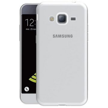 CoolGadget Handyhülle Transparent Ultra Slim Case für Samsung Galaxy J3 2016 5 Zoll, Silikon Hülle Dünne Schutzhülle für Samsung J3 2016 Hülle