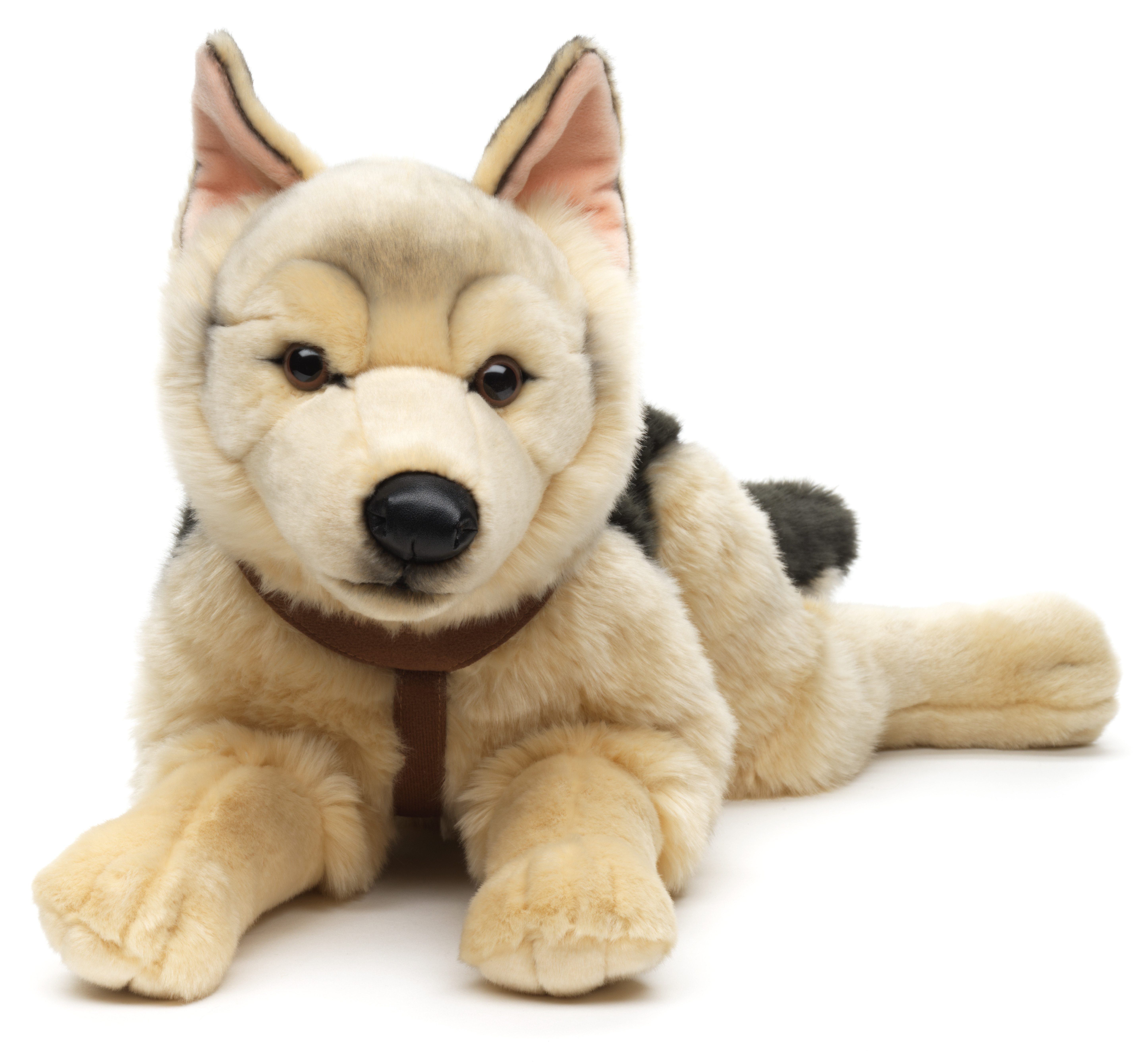 Uni-Toys Kuscheltier Deutscher Schäferhund (mit Geschirr) günstig online kaufen