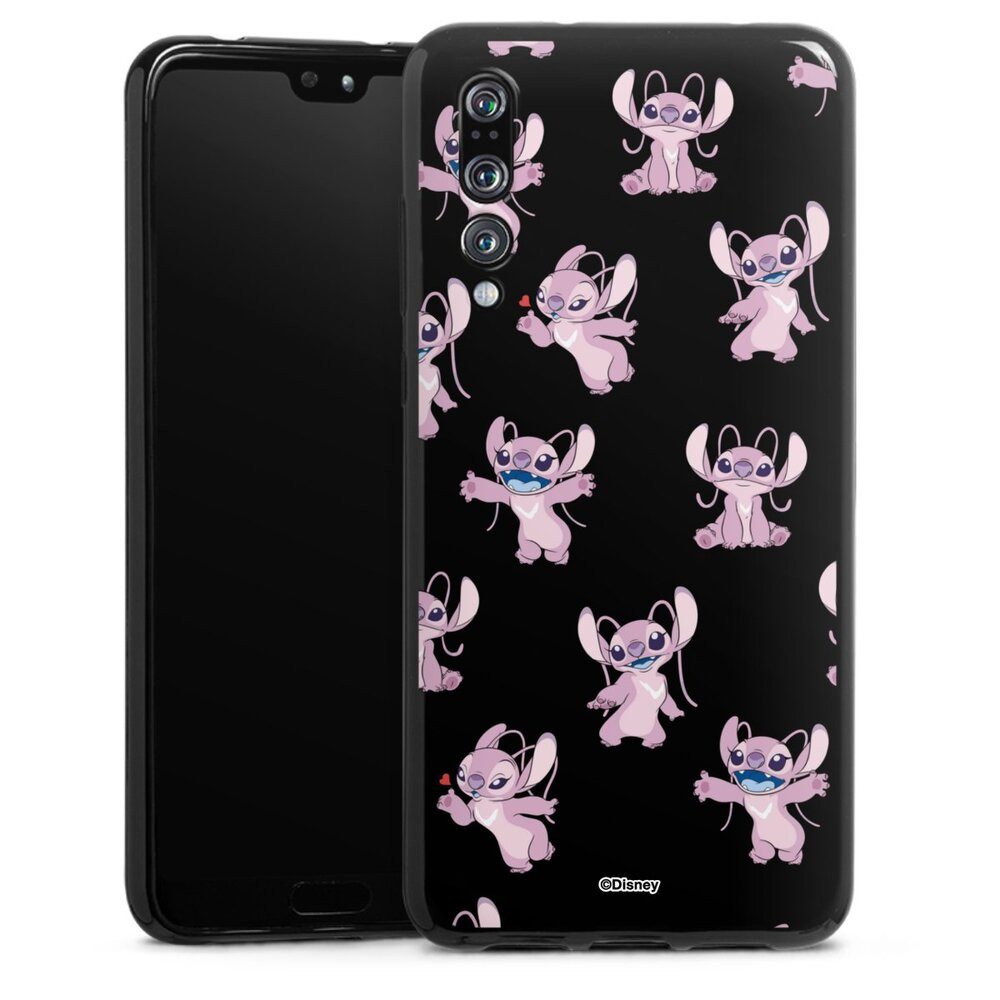 DeinDesign Handyhülle Lilo & Stitch Engel Disney Angel Faces Pattern Transparent, Huawei P20 Pro Silikon Hülle Bumper Case Handy Schutzhülle