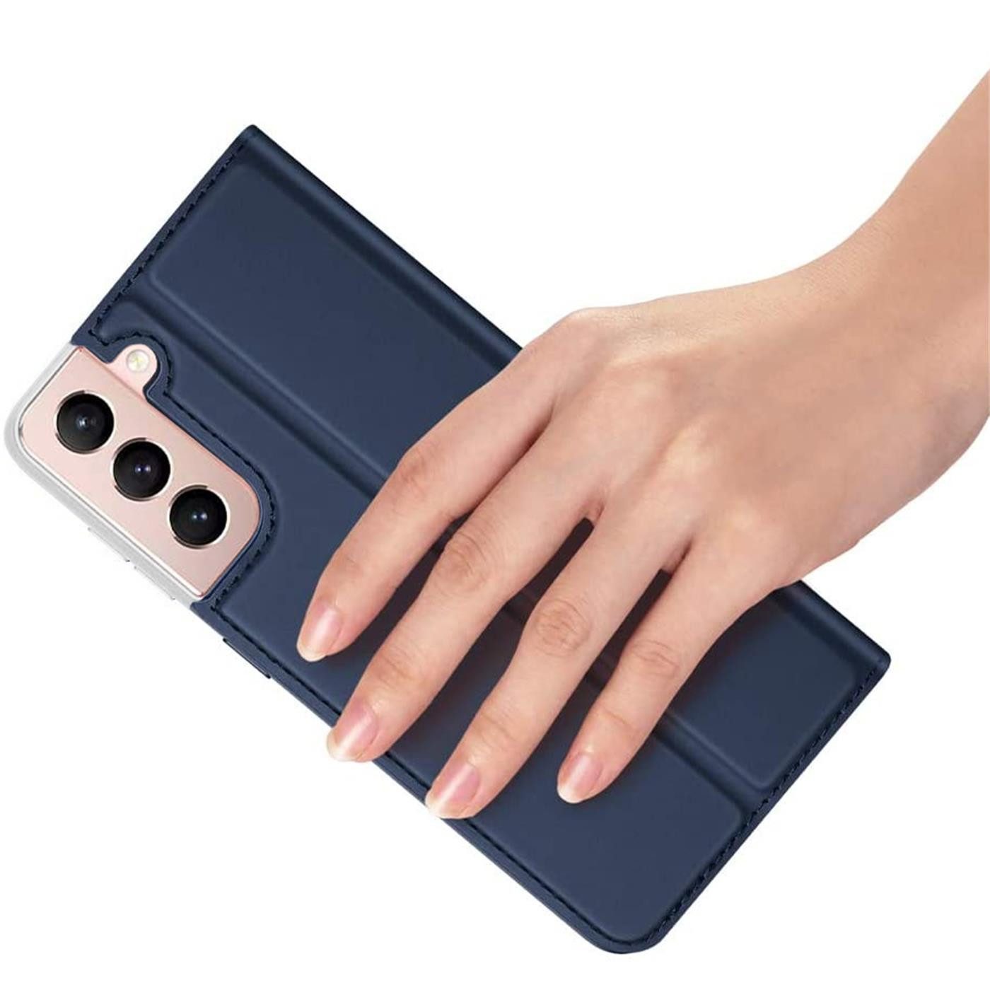 CoolGadget Handyhülle Klapptasche Wallet Kartenfach für Samsung Galaxy S22 6,1 Zoll, Ultra Slim Flip Case Hülle Klapphülle Cover Schutzhülle – Bild 2 von 5