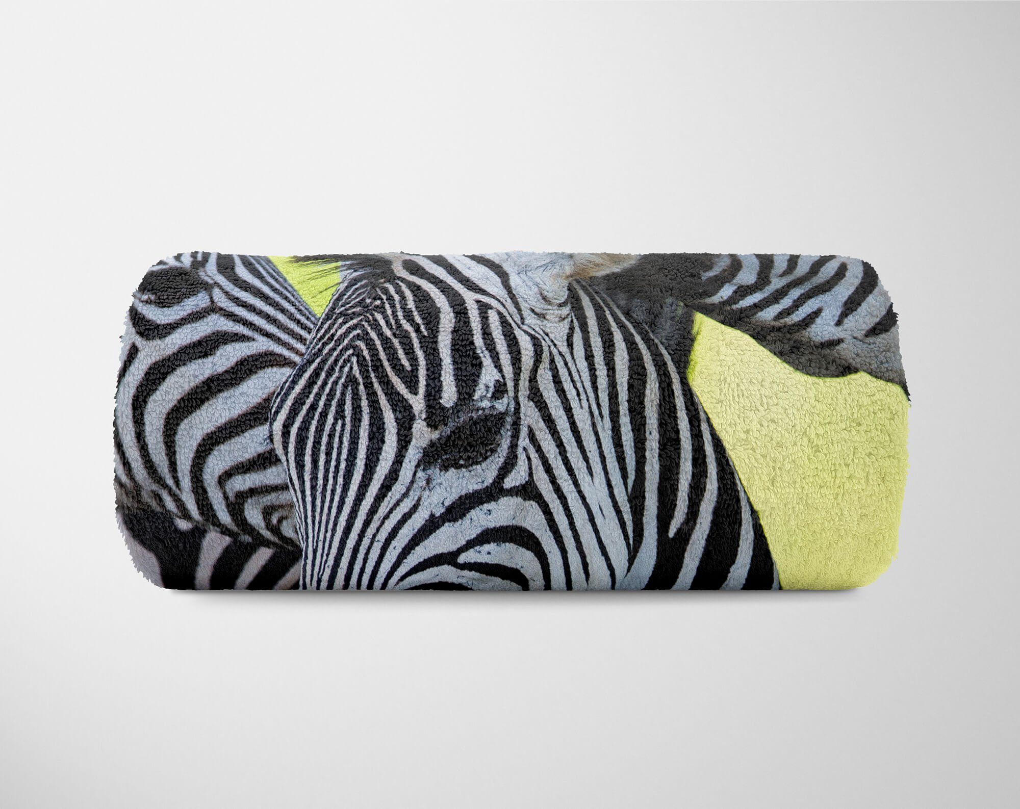 Afrika Baumwolle-Polyester-Mix (1-St), Kuscheldecke Art Strandhandtuch Handtuch Sonn, Zebras mit Saunatuch Handtücher Tiermotiv Sinus Handtuch