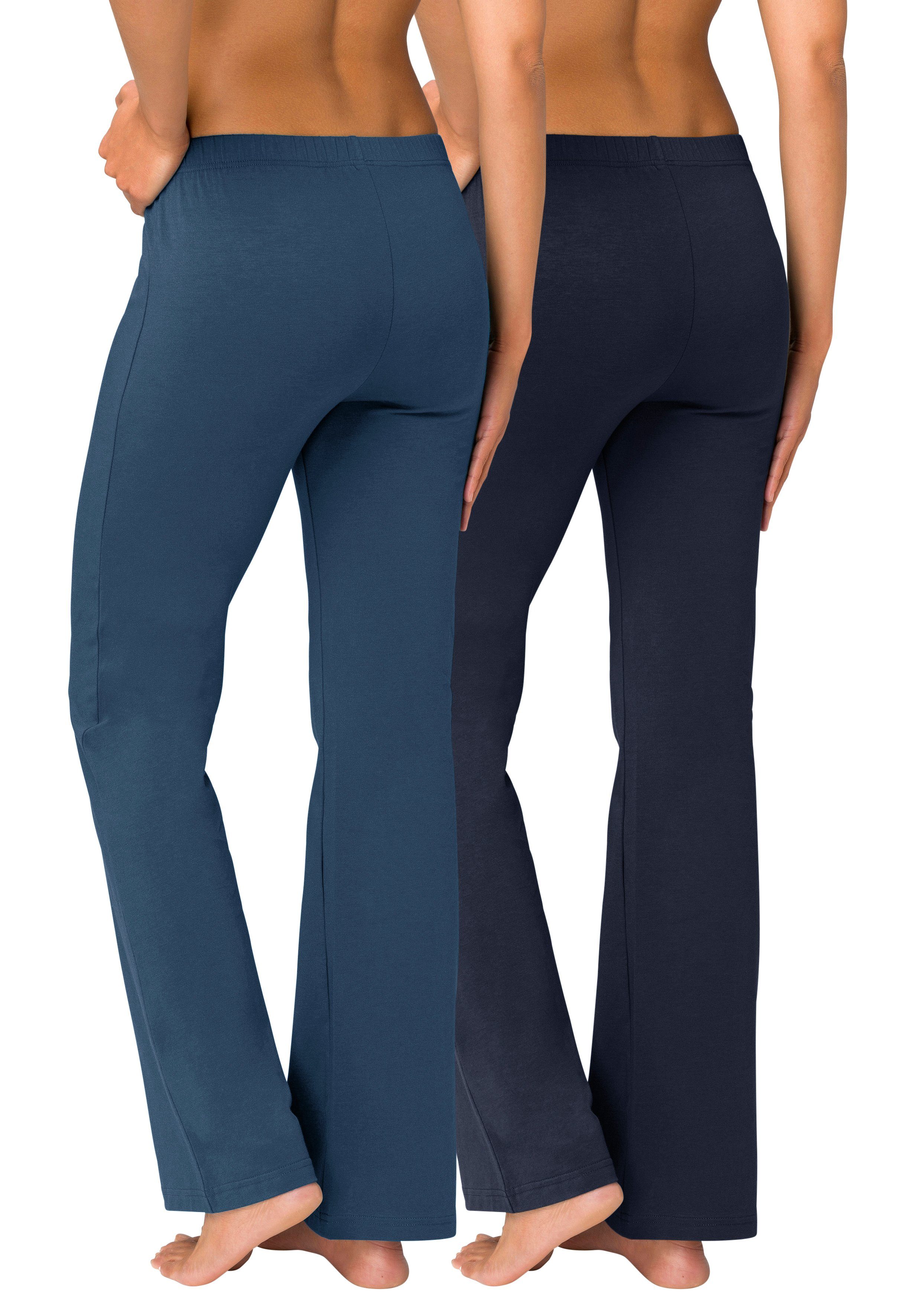 Vivance Active by Lascana Jazzpants (2er-Pack) mit leicht ausgestelltem Bein, Loungewear