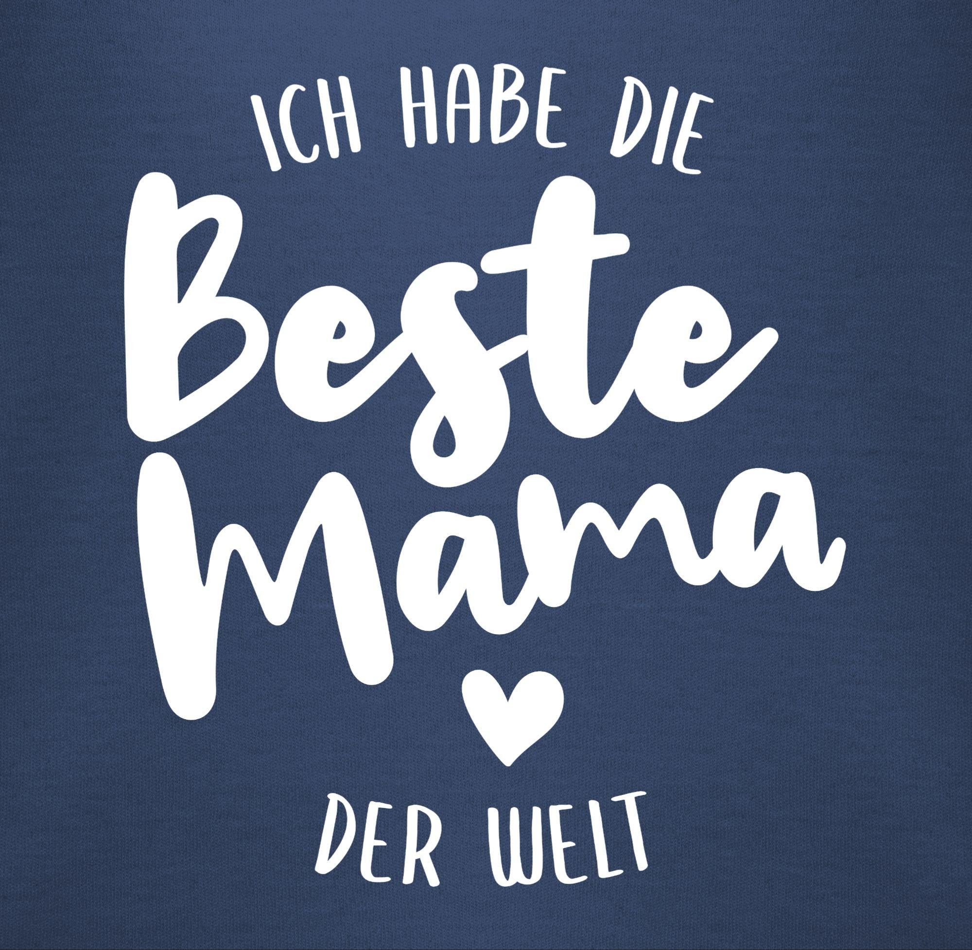 Mama der beste Blau Muttertagsgeschenk 1 die (1-tlg) Navy Ich Shirtracer Shirtbody Welt habe