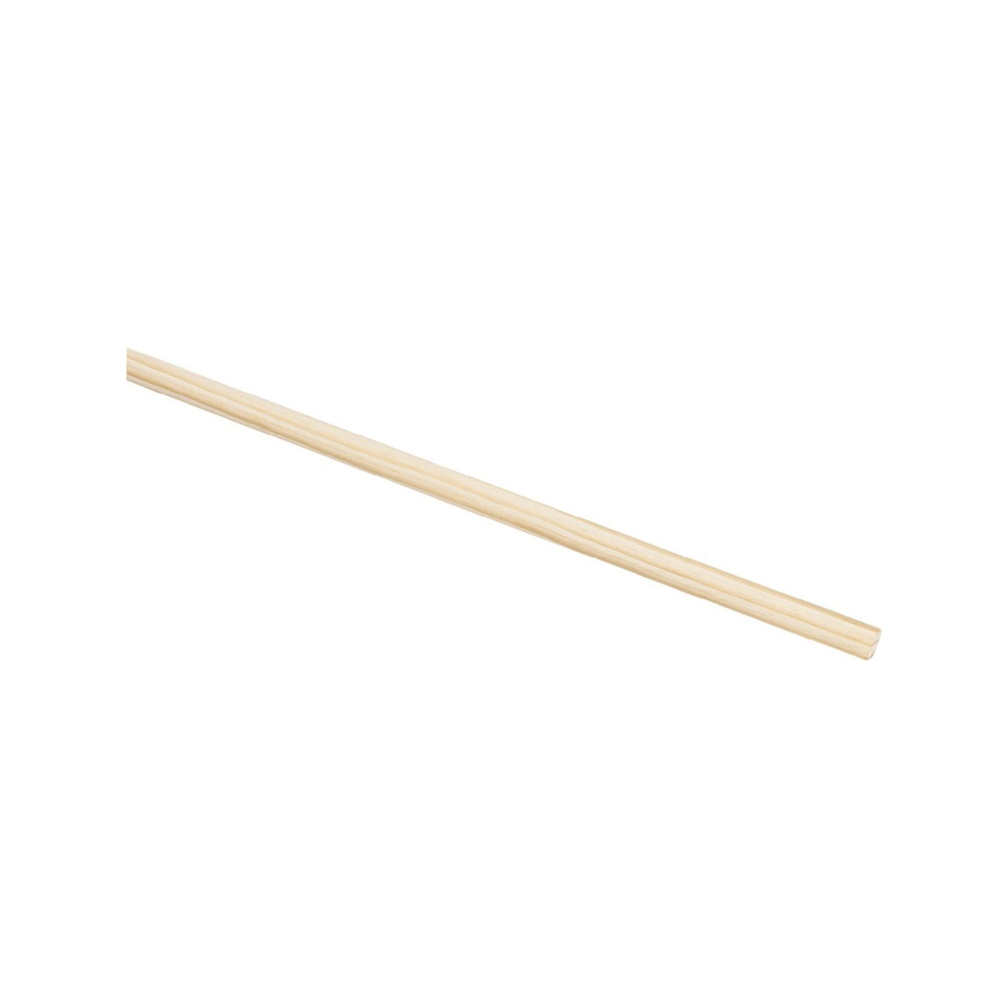 Nölle Besenstiel Nölle Holzbesenstiel 24 mm 160 cm, Rundkopf