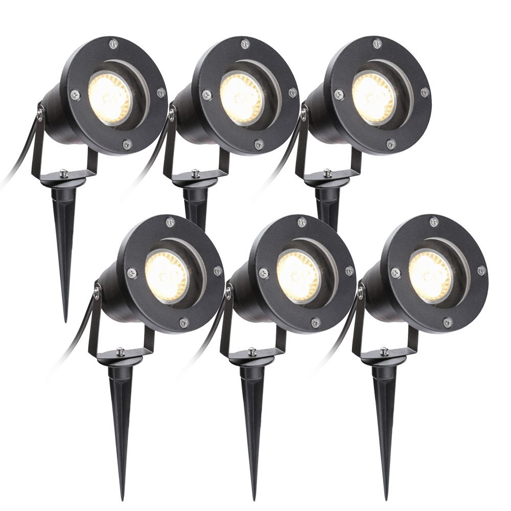 LED Gartenstrahler 1-10X Gartenbeleuchtung IP65 COB LED Gartenstrahler 4W mit Erdspieß