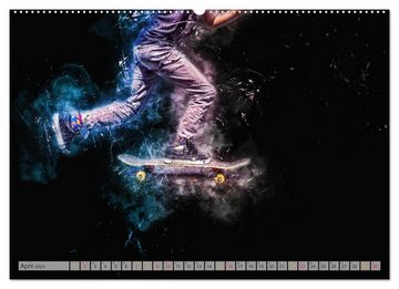 CALVENDO Wandkalender Skateboarding - extrem cool (Premium, hochwertiger DIN A2 Wandkalender 2023, Kunstdruck in Hochglanz)