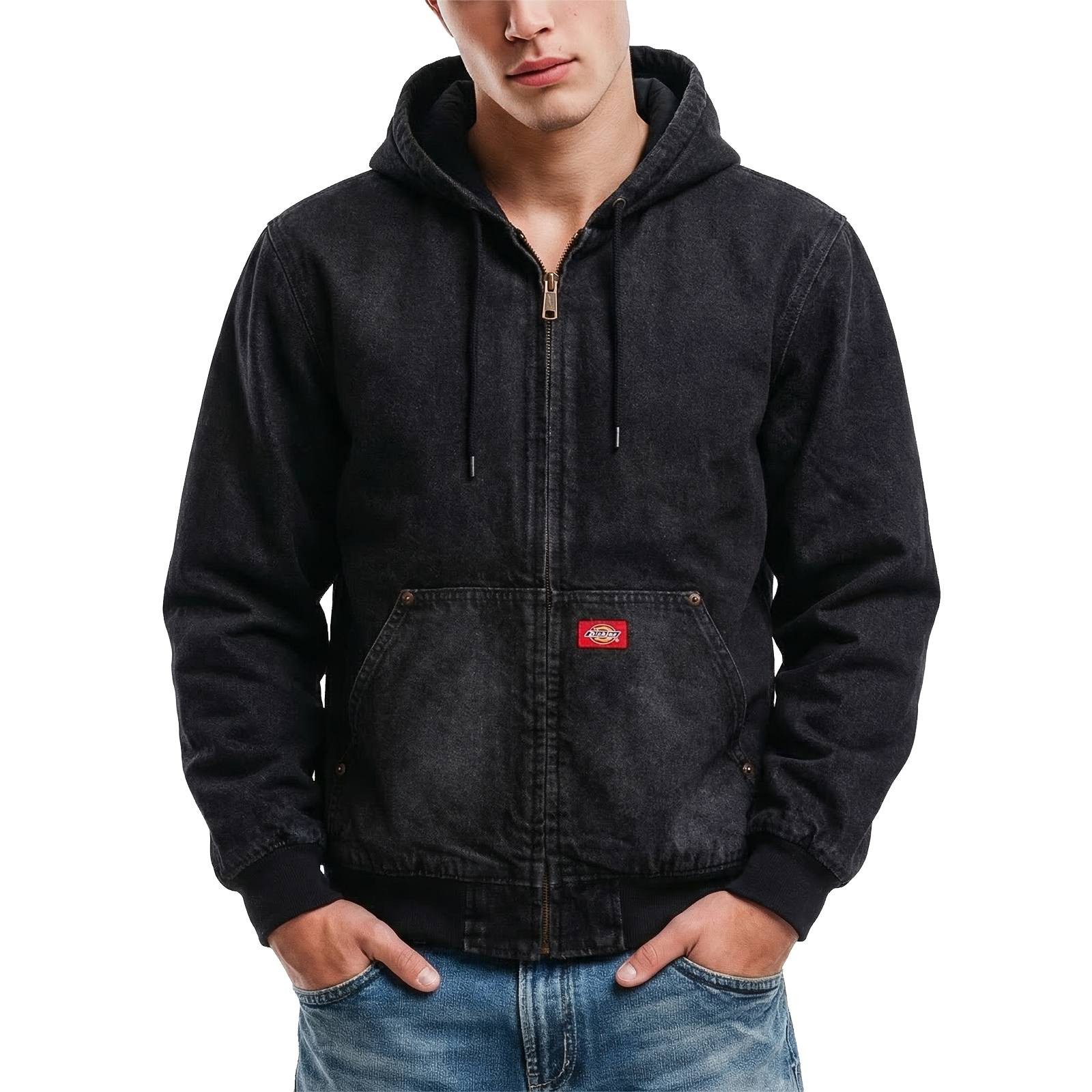 Dickies Jeansjacke Jacke Dickies Hilham Denim Hood Bomber