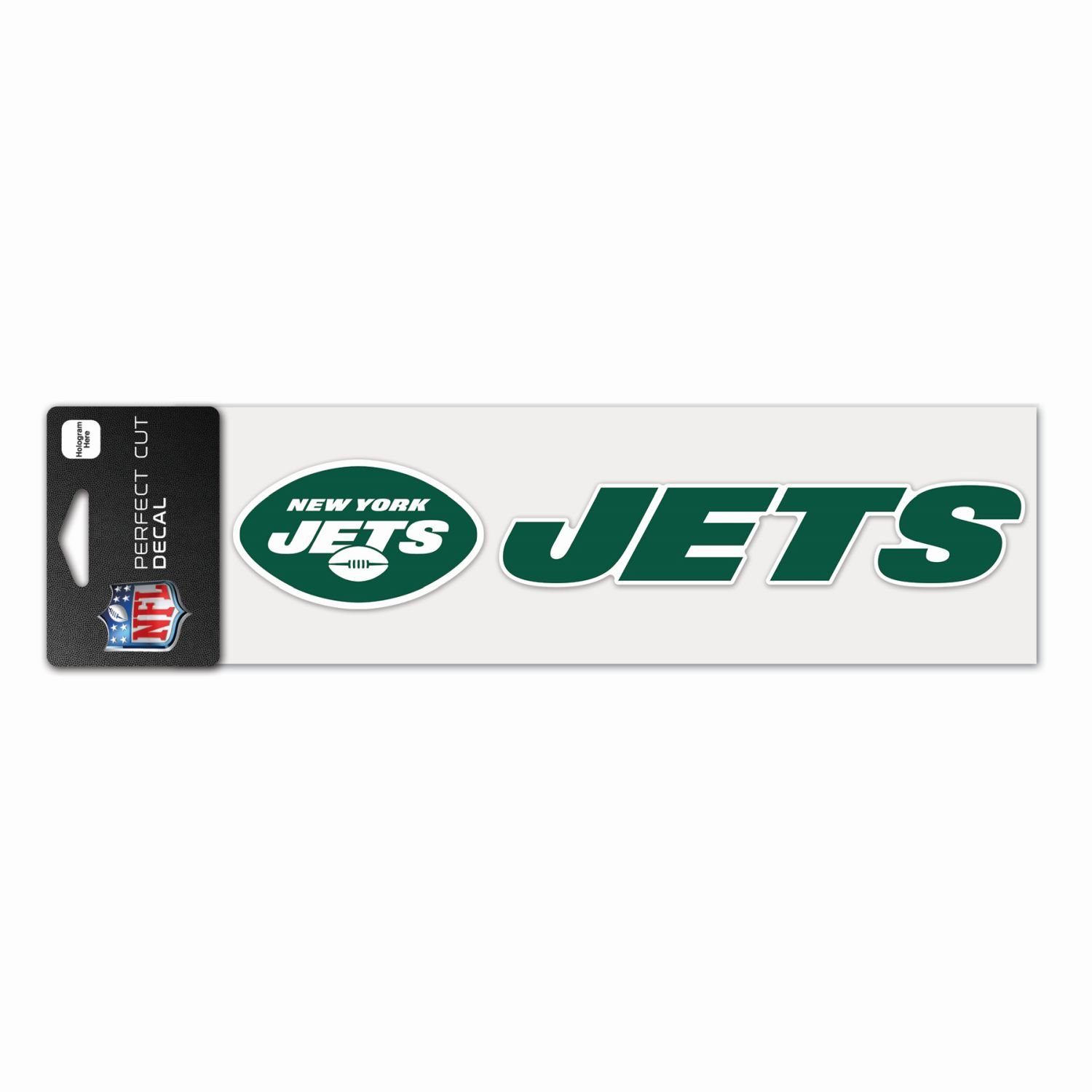 WinCraft Wanddekoobjekt NFL Perfect Cut Aufkleber 8x25cm New York Jets