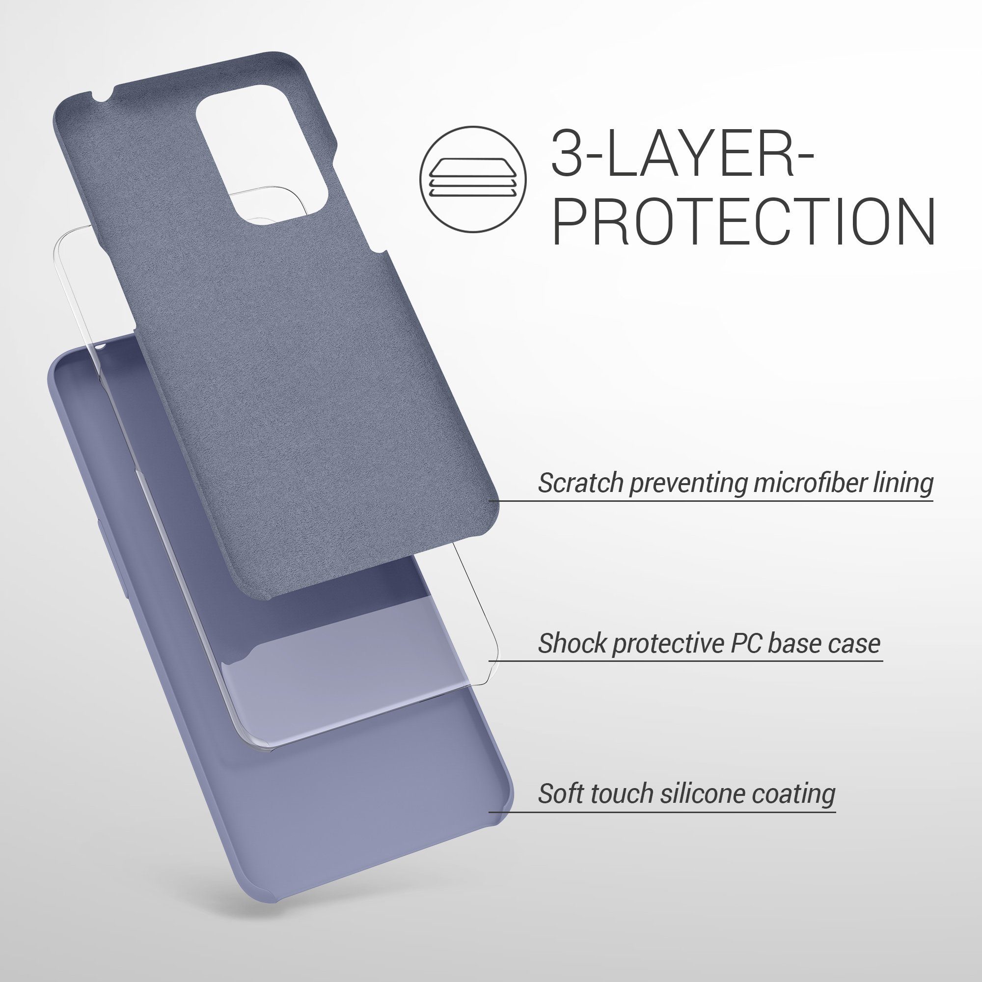 kwmobile Handyhülle Handyhülle für OnePlus 9 (EU/NA Version) Hülle, Weiches Handy Silikon Case - Schutzhülle Cover