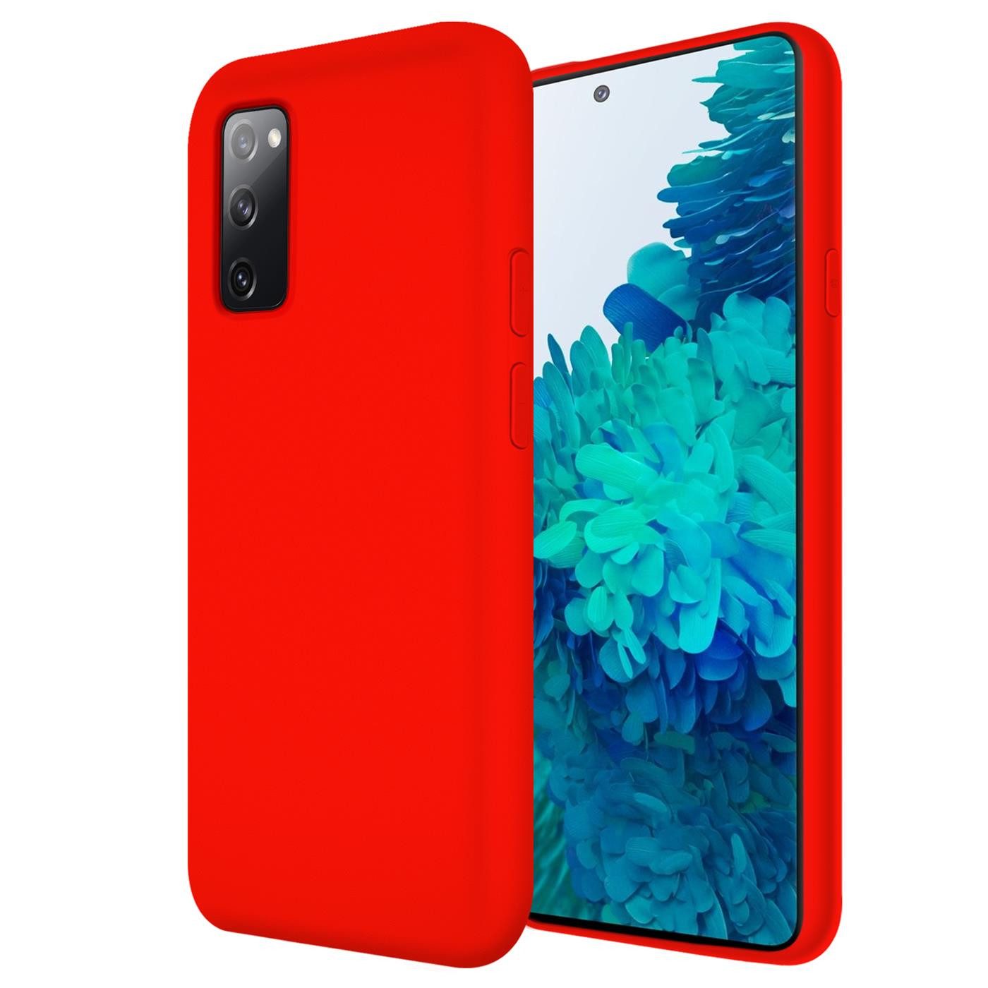CoolGadget Handyhülle Silikon Case für das Samsung Galaxy S20 FE Slim TPU Cover 6,5 Zoll, Weiche Schutz Hülle mit Innen Fleece aus Stoff Handy Tasche – Bild 2 von 5