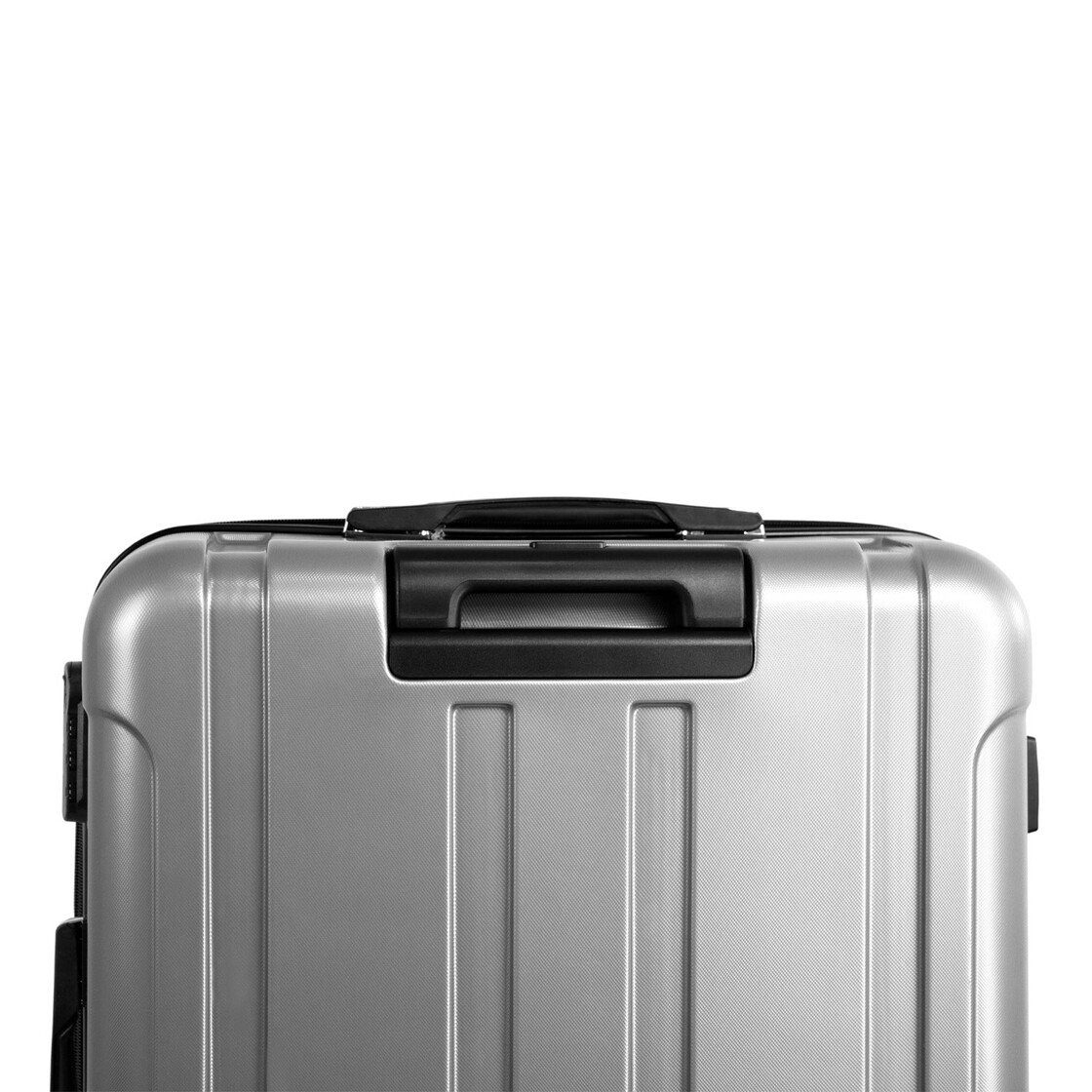 Hartschalen-Trolley Valis Hartschalen-Trolley »Valis Hartschalen-Trolley »Valis Reisekoffer M-L-XL ABS Hartschalenkoffer 4x Doppelrollen, drehbar um 360° mit Qualitäts-Zahlenschloss