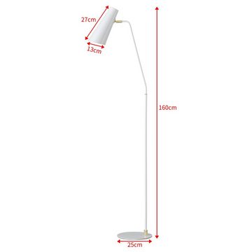 lux.pro Stehlampe, ohne Leuchtmittel, »Norwich« Standleuchte E27 Metall 160cm Weiß