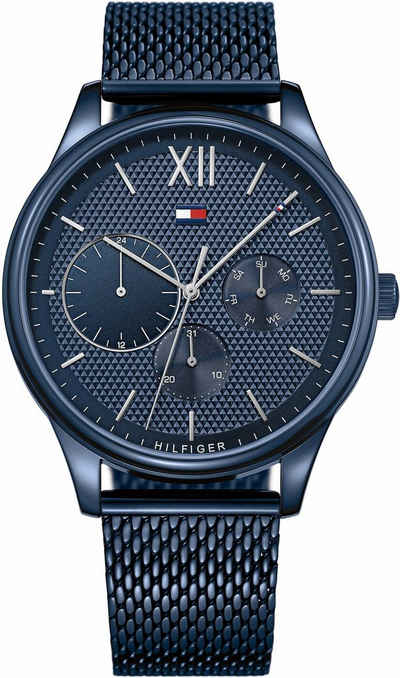 Tommy Hilfiger Multifunktionsuhr Sophisticated Sport, 1791421, Quarzuhr, Armbanduhr, Herrenuhr, Datum, 12/24-Std.-Anzeige, analog