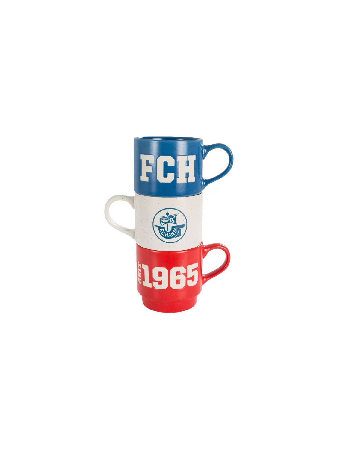 FC Hansa Rostock Becher Hansa Rostock Stapeltassen 3er-Set, Keramik