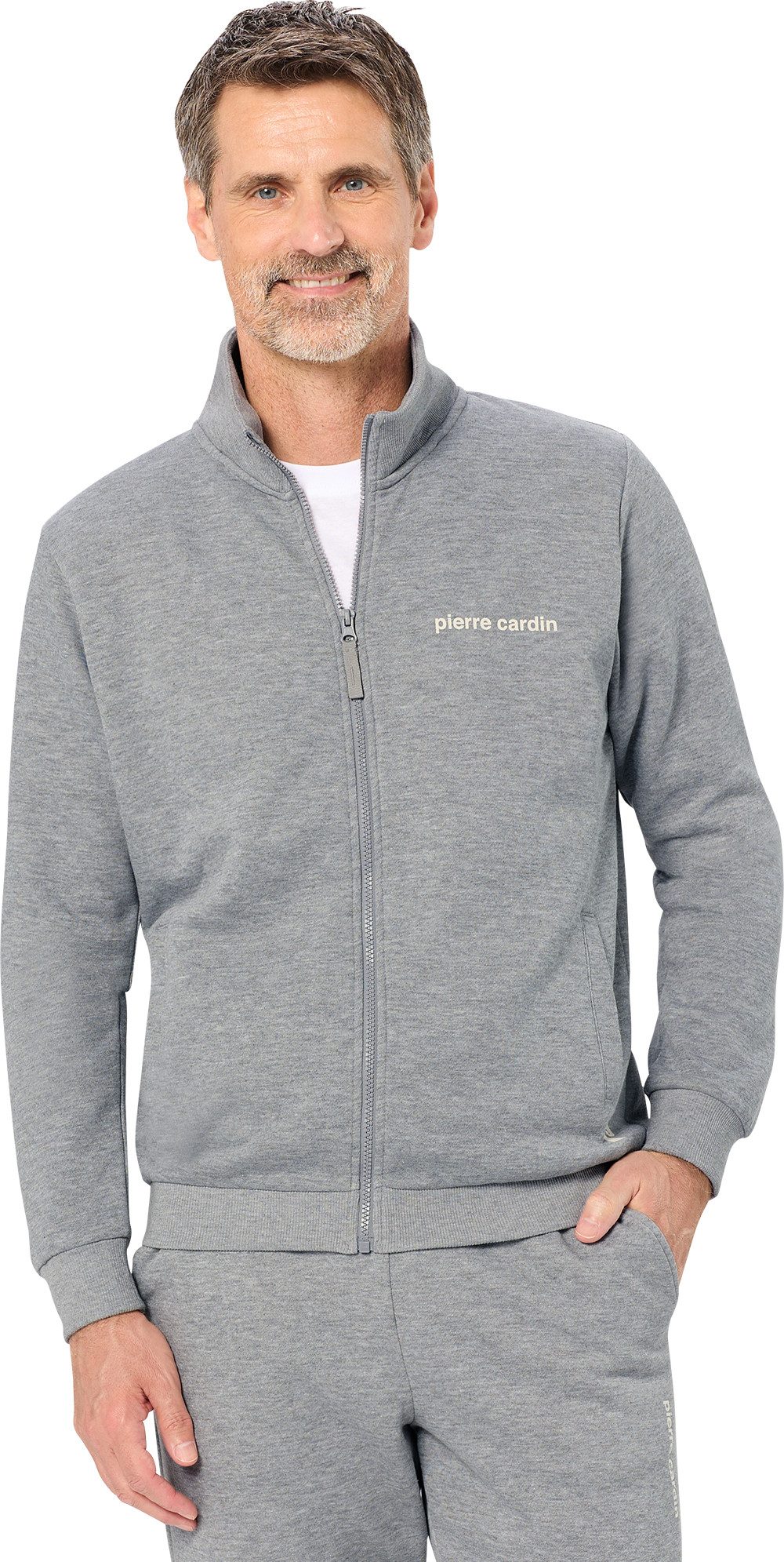 Pierre Cardin Sweatjacke Zeitloser Freizeit-Klassiker aus hochwertigem Material-Mix – Bild 3 von 5