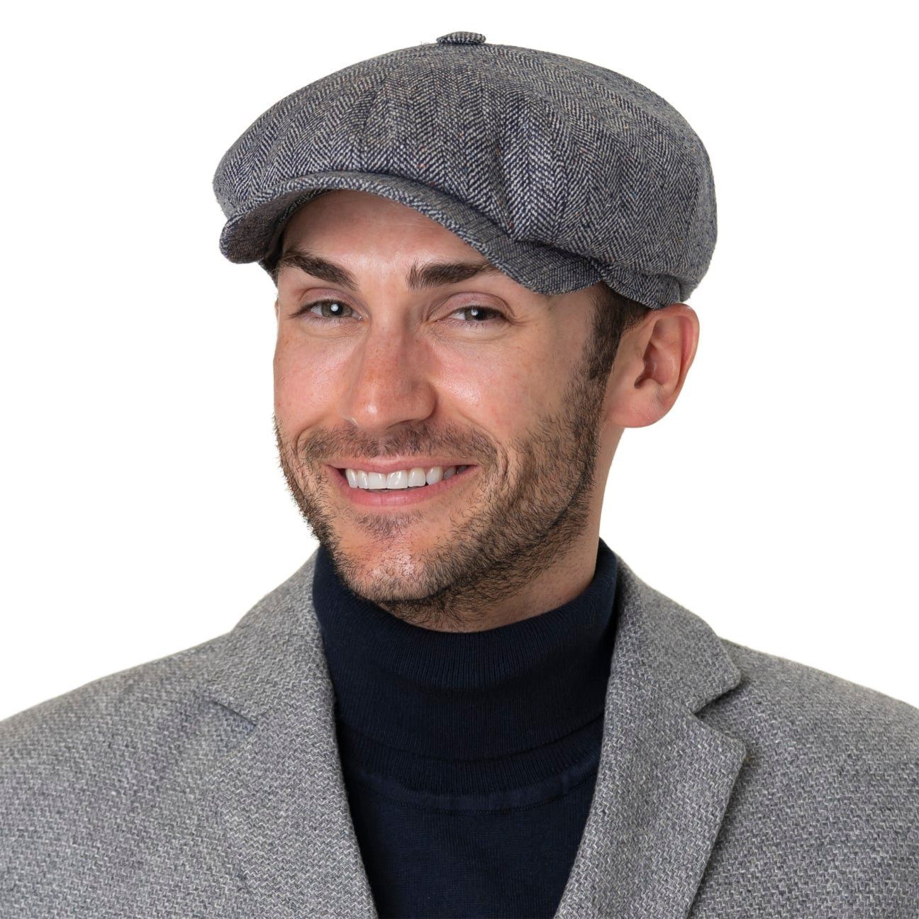 Stetson Flat Cap (1-St) Schiebermütze mit Schirm, Made in the EU