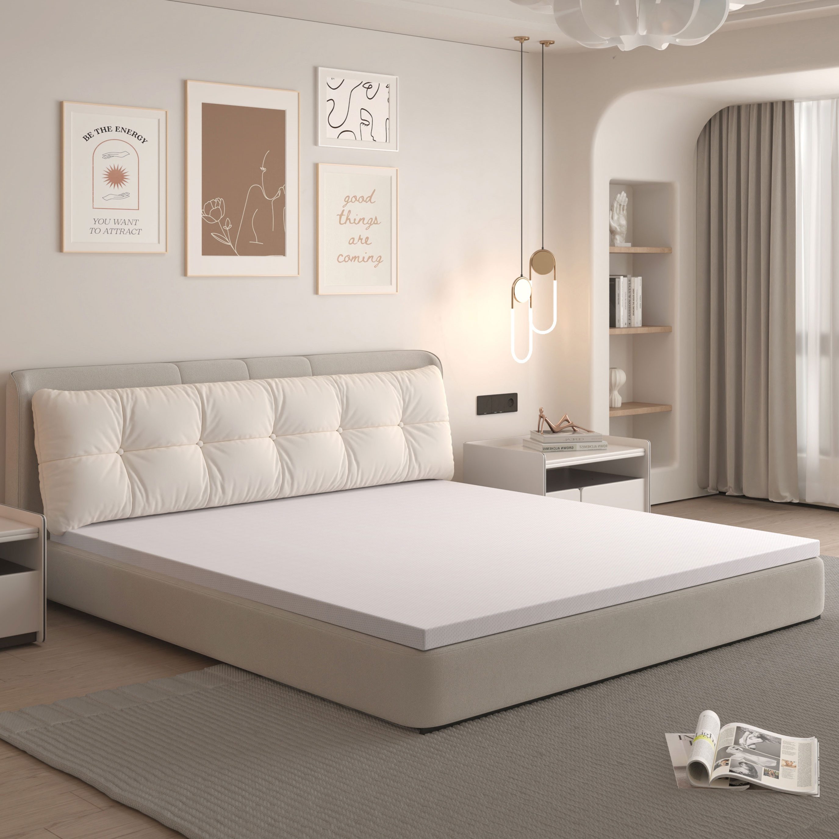 Komfortschaummatratze Matratze 90x200 120x200 140x200 160x200 180x200 cm, Odikalo, 5 cm hoch, (Komfortable Matratze H3, mittlere Festigkeit, waschbar, Höhe 5 cm, orangefarbener Schaumstoff, weiße Matratze)