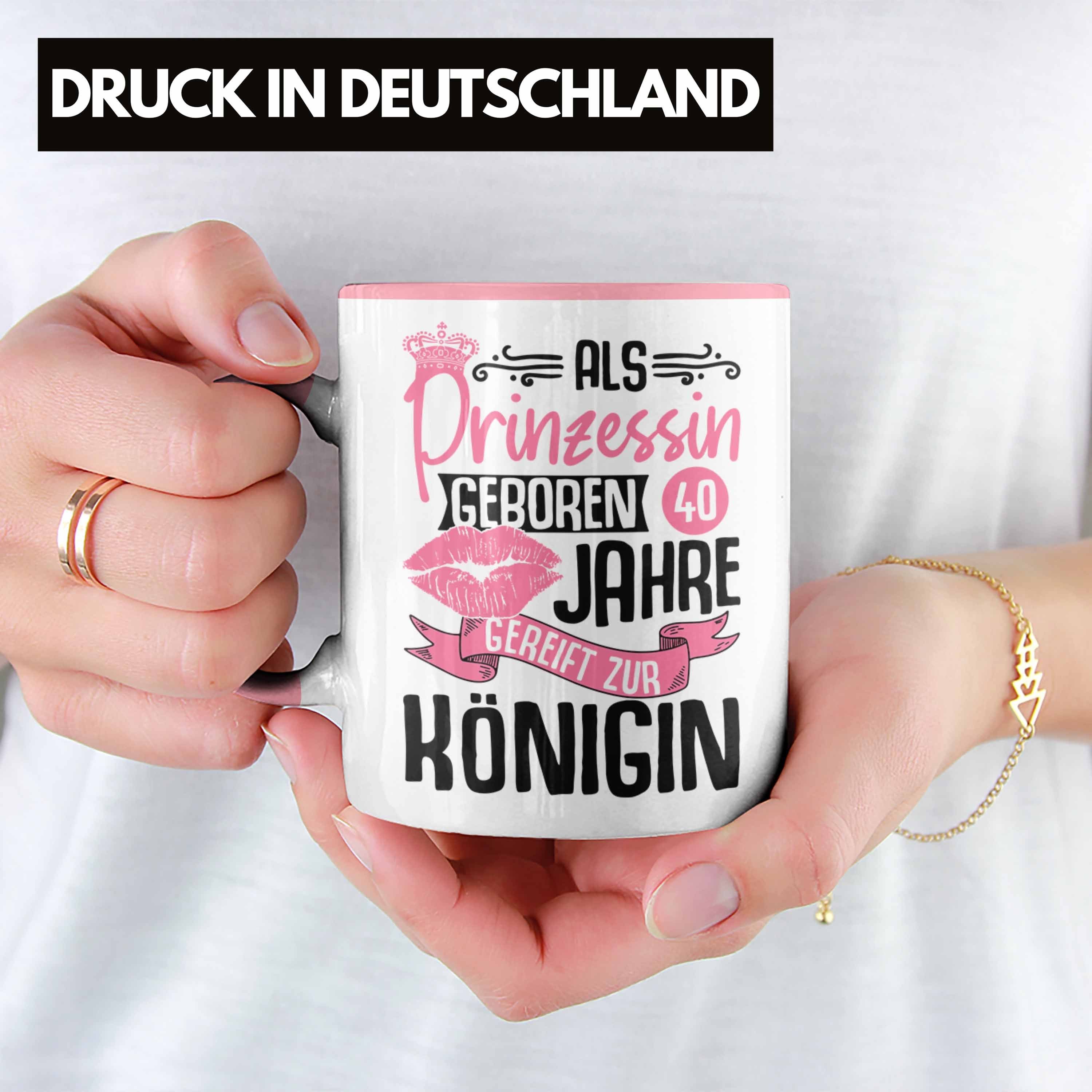 Trendation Tasse Trendation - 40. Geburtstag Tasse Geschenk Frauen Lustiger Spruch Als