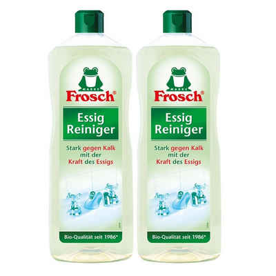 FROSCH 2x Frosch Essig Reiniger 1 Liter - Stark gegen Kalk Allzweckreiniger
