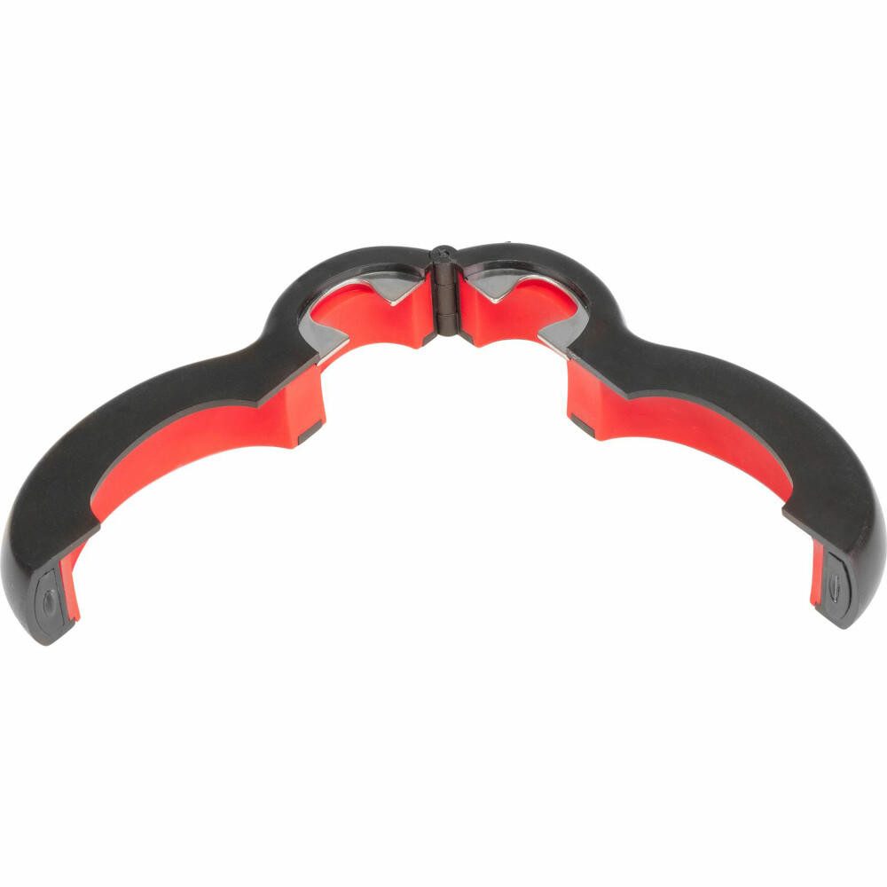 WESTMARK Flaschenöffner Gummierte Innenfläche, 14 x 6 cm, Edelstahl/Kunststoff, Schwarz/Rot