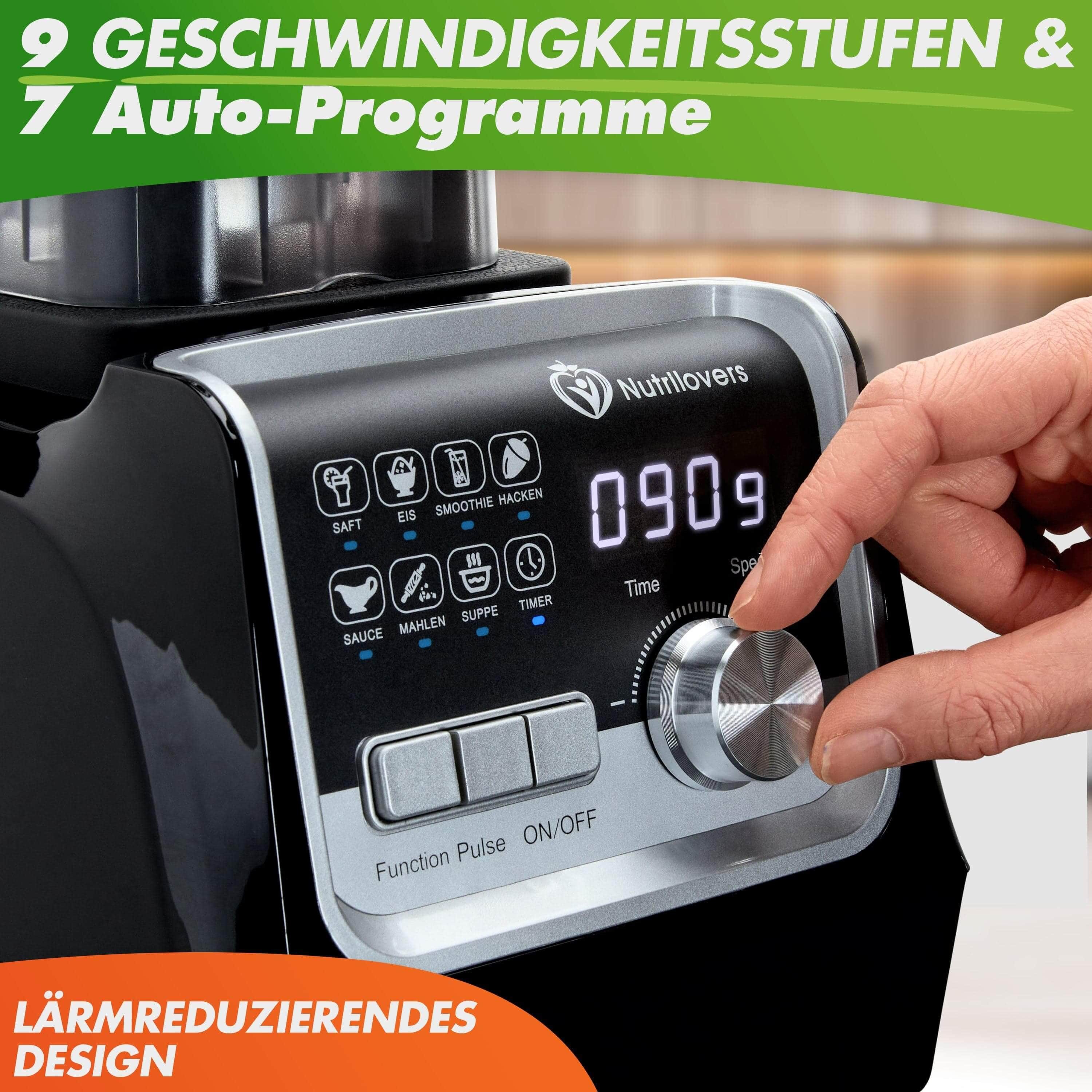 Nutrilovers Standmixer Profi Standmixer - Hochleistungsmixer 2000W - Smoothie Maker - 2L, 2000 W – Bild 5 von 5