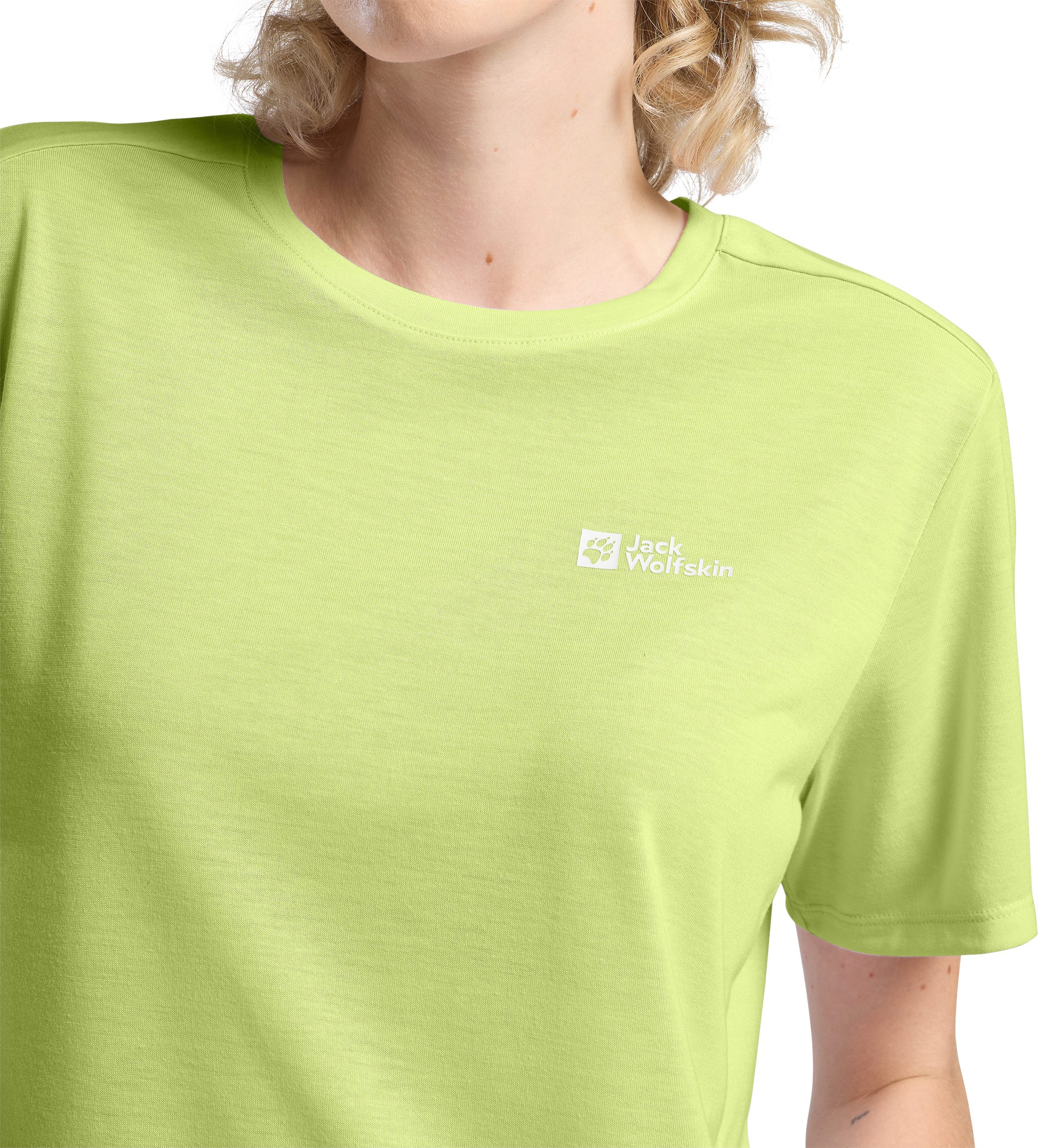 Jack Wolfskin Funktionsshirt VONNAN S/S T W leichtes und atmungsaktives TEXADRI-Material, moderne Passform