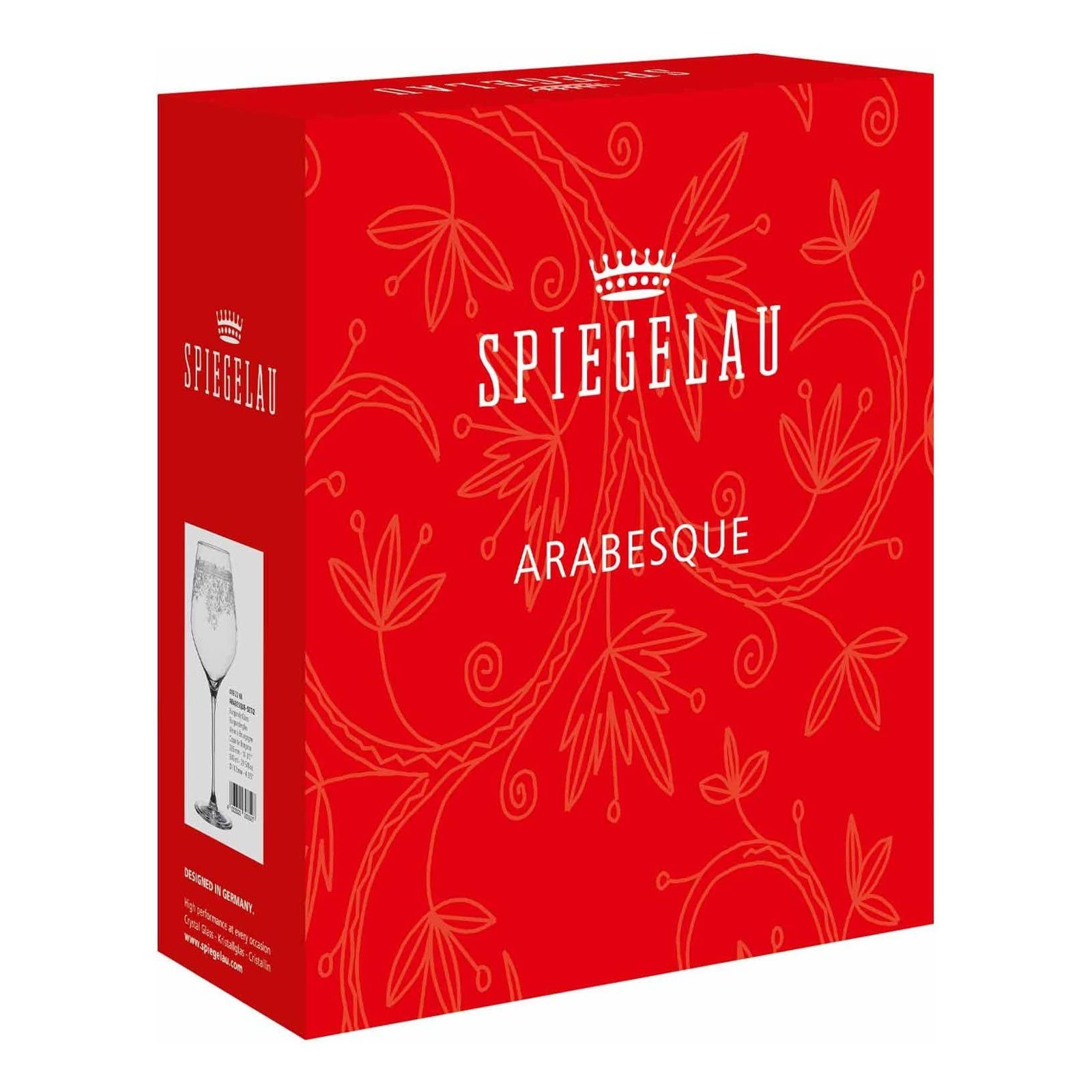 SPIEGELAU Glas 4192260 Arabesque, Kristallglas, Pantografie-Ornamenten, 840 ml